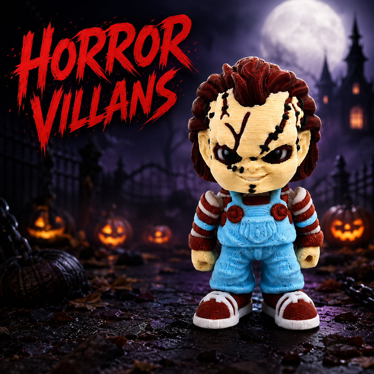 Prospect 3D - Paragold Minis - Horror Villains – 2" 3D Printed Figures (Halloween Edition)
