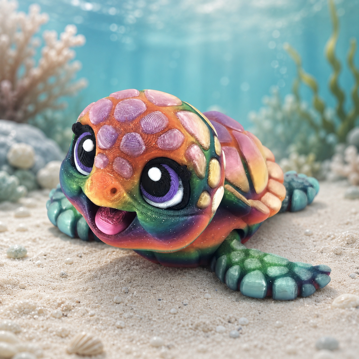 Prospect 3D - Happy Baby Sea Turtle – 3D Printed - Sea Turtle Shores Collection