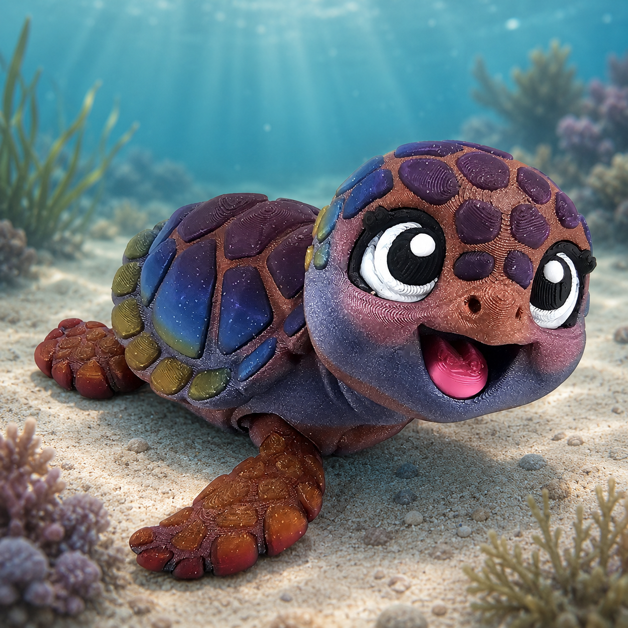 Prospect 3D - Happy Baby Sea Turtle – 3D Printed - Sea Turtle Shores Collection
