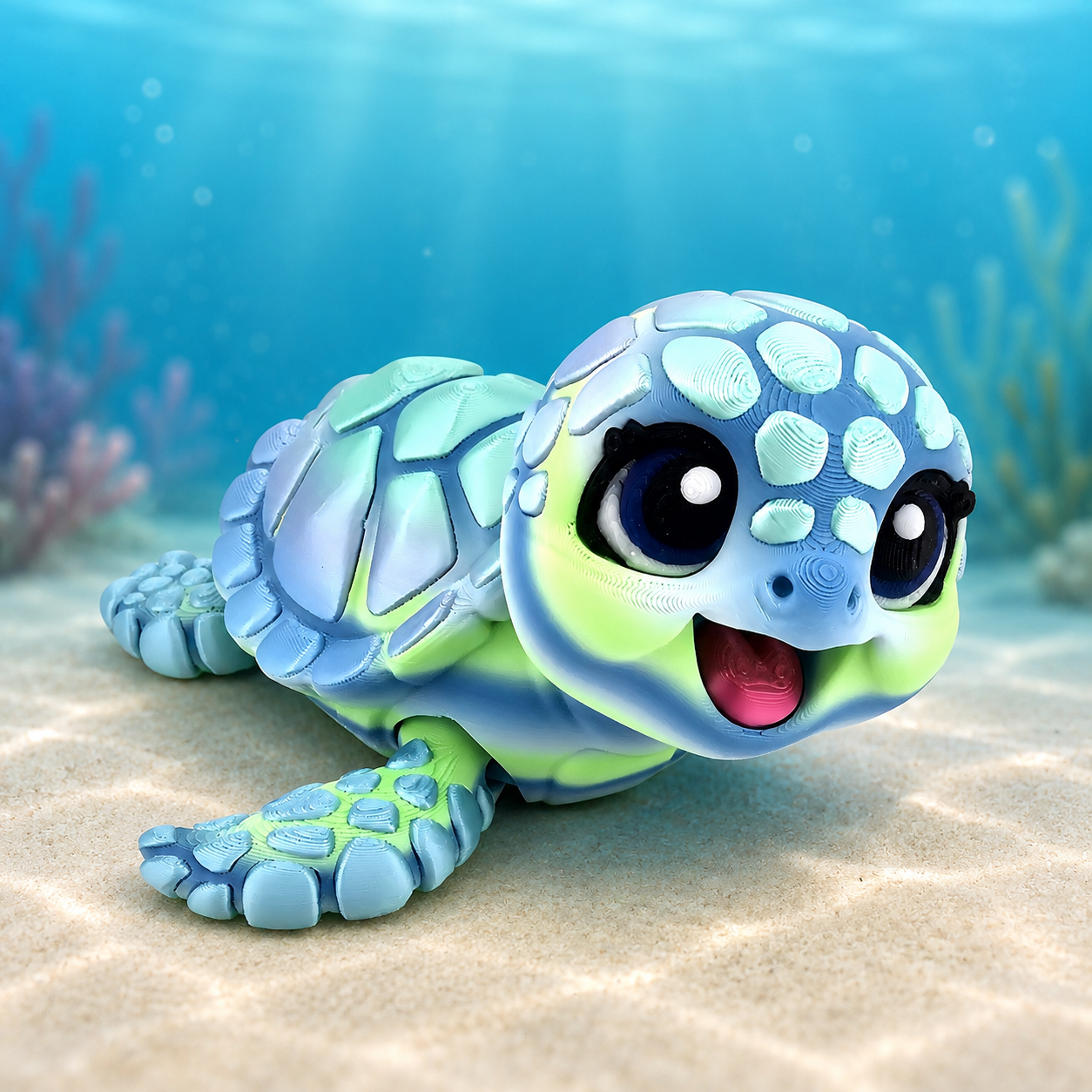 Prospect 3D - Happy Baby Sea Turtle – 3D Printed - Sea Turtle Shores Collection
