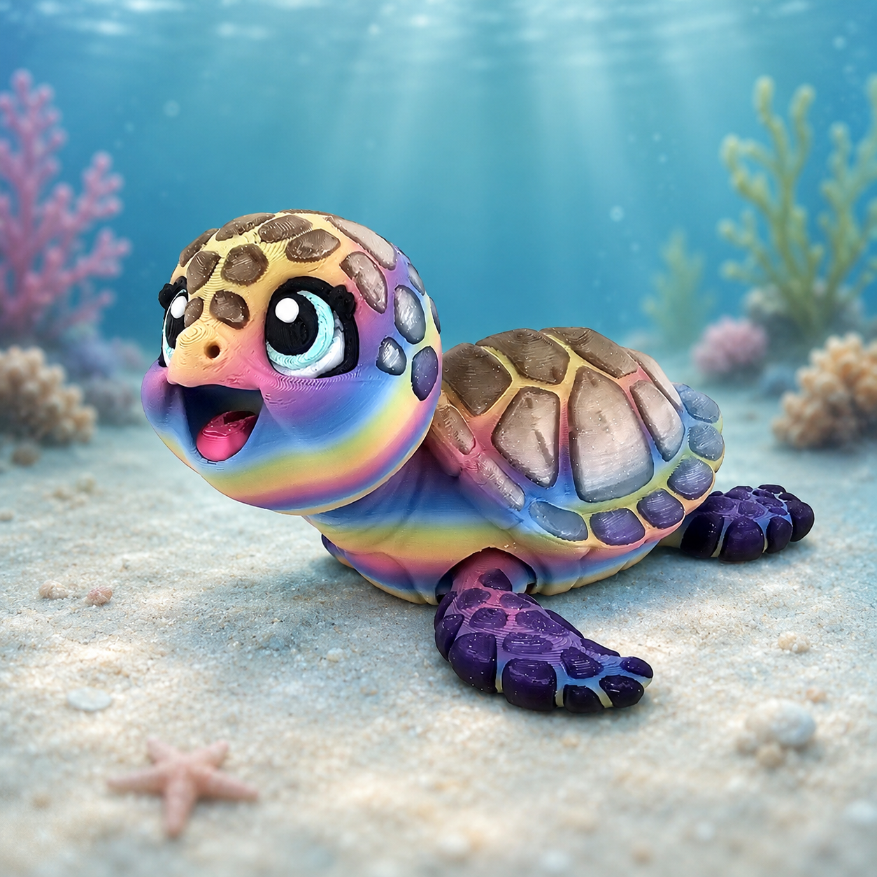Prospect 3D - Happy Baby Sea Turtle – 3D Printed - Sea Turtle Shores Collection