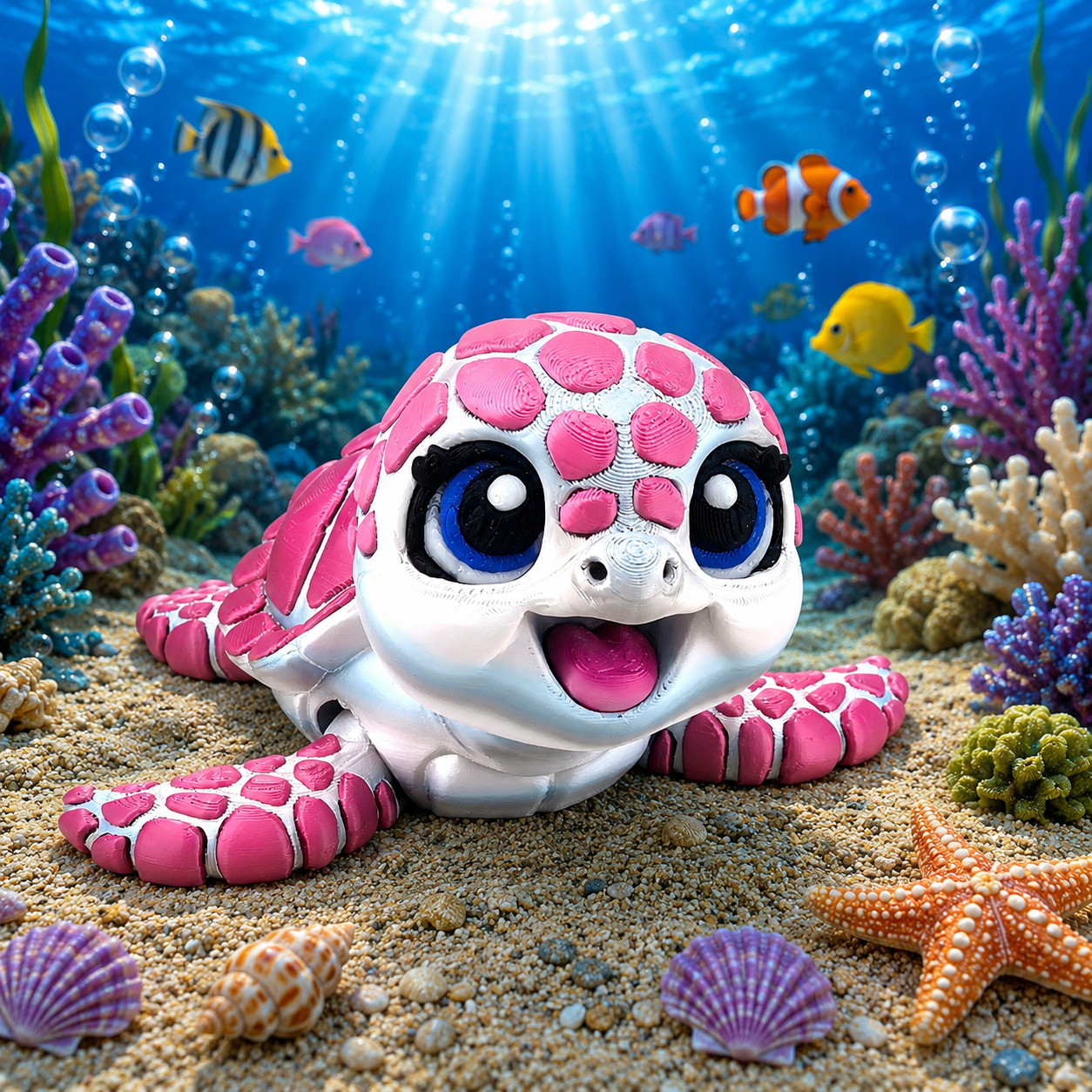 Prospect 3D - Happy Baby Sea Turtle – 3D Printed - Sea Turtle Shores Collection