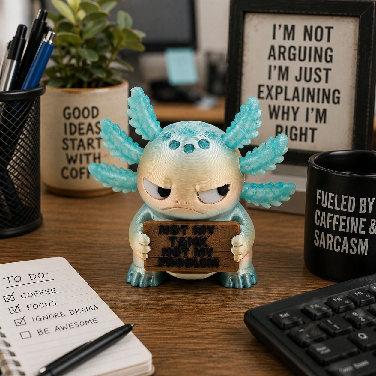 Prospect 3D - 3D Printed “Small Animals With Attitude” – Quirky Miniature Creatures for Desk, Shelf or Gifts