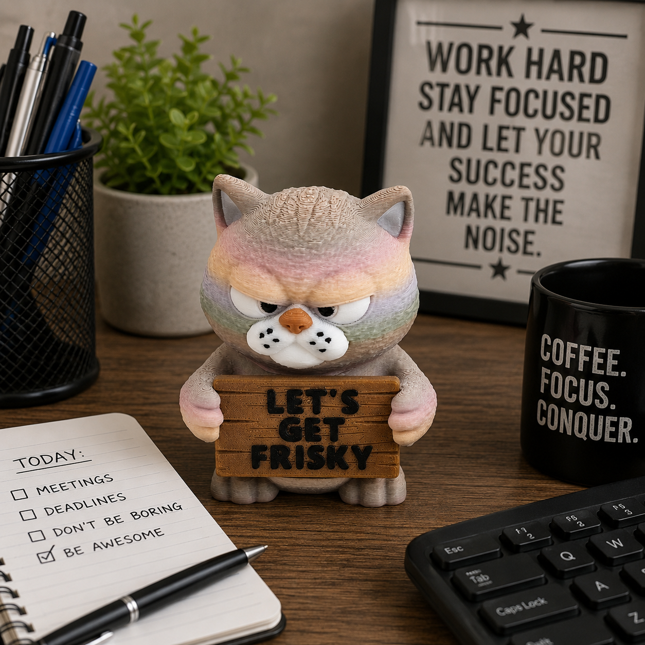 Prospect 3D - 3D Printed “Small Animals With Attitude” – Quirky Miniature Creatures for Desk, Shelf or Gifts