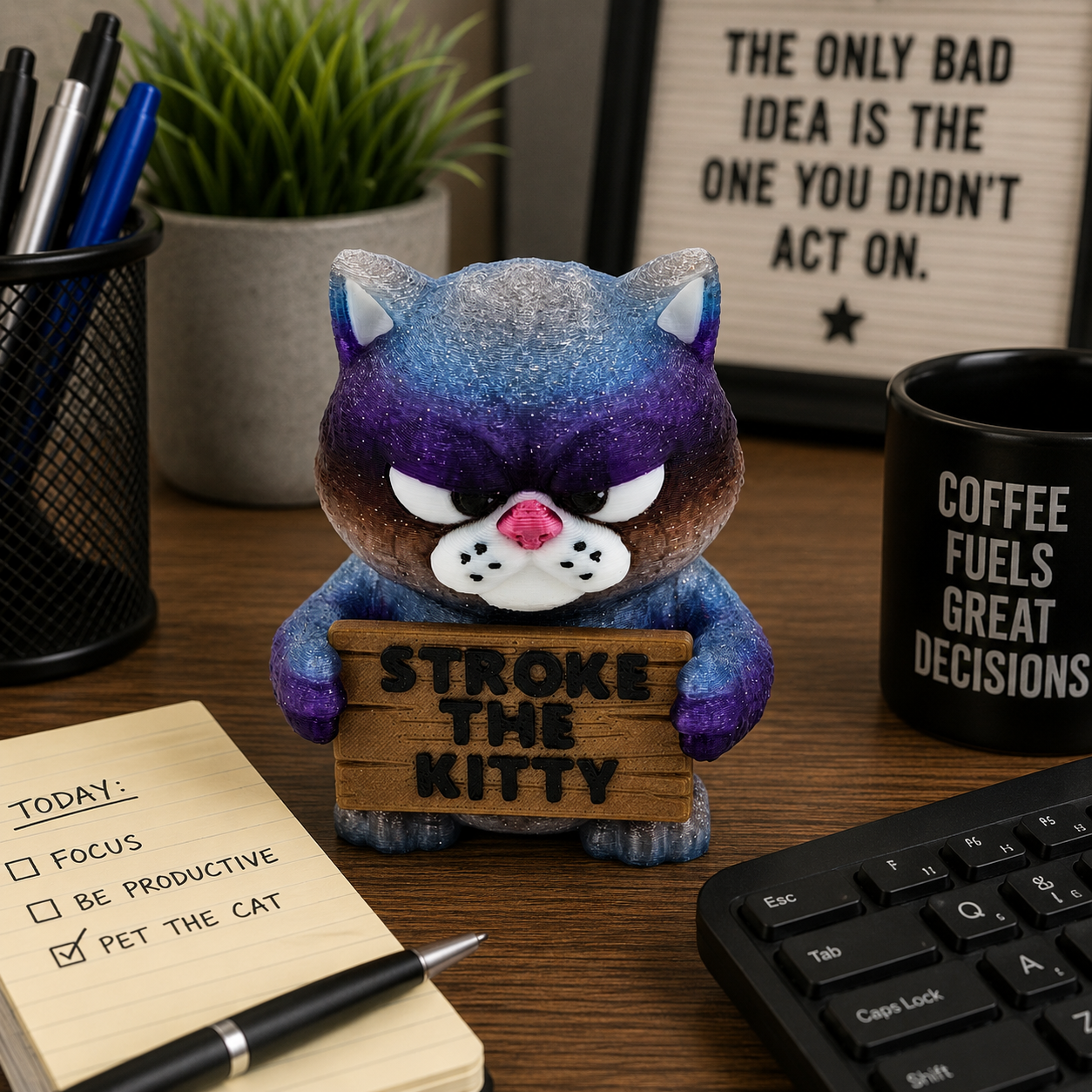 Prospect 3D - 3D Printed “Small Animals With Attitude” – Quirky Miniature Creatures for Desk, Shelf or Gifts