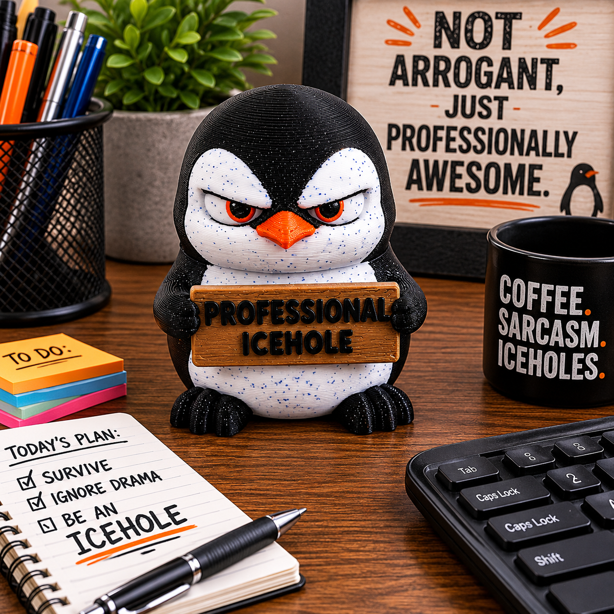 Prospect 3D - 3D Printed “Small Animals With Attitude” – Quirky Miniature Creatures for Desk, Shelf or Gifts
