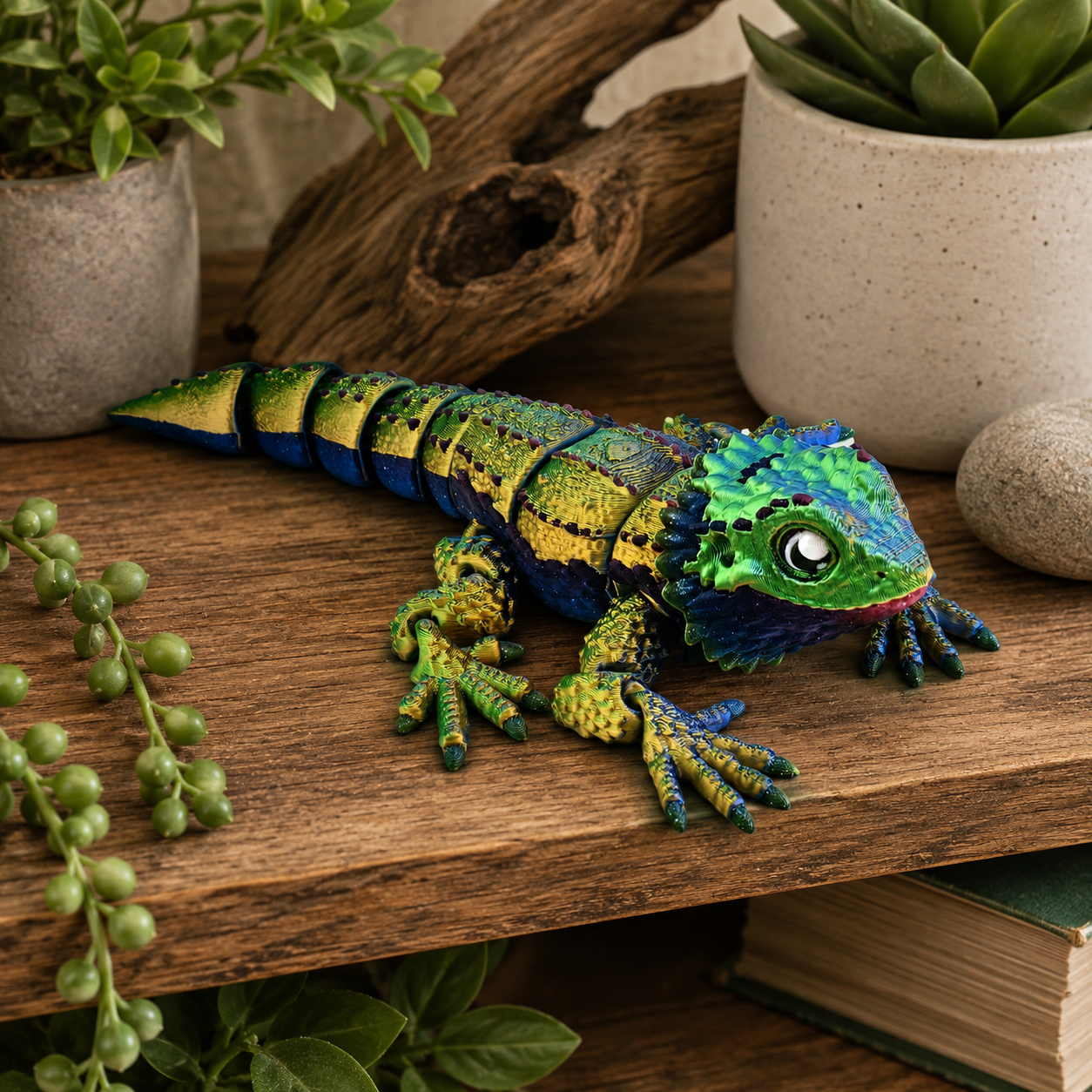 Prospect 3D - 3D Printed Lizard Babies – Adorable Bearded Dragons, Horned Lizards & More (5" Wide, 6–8" Long)