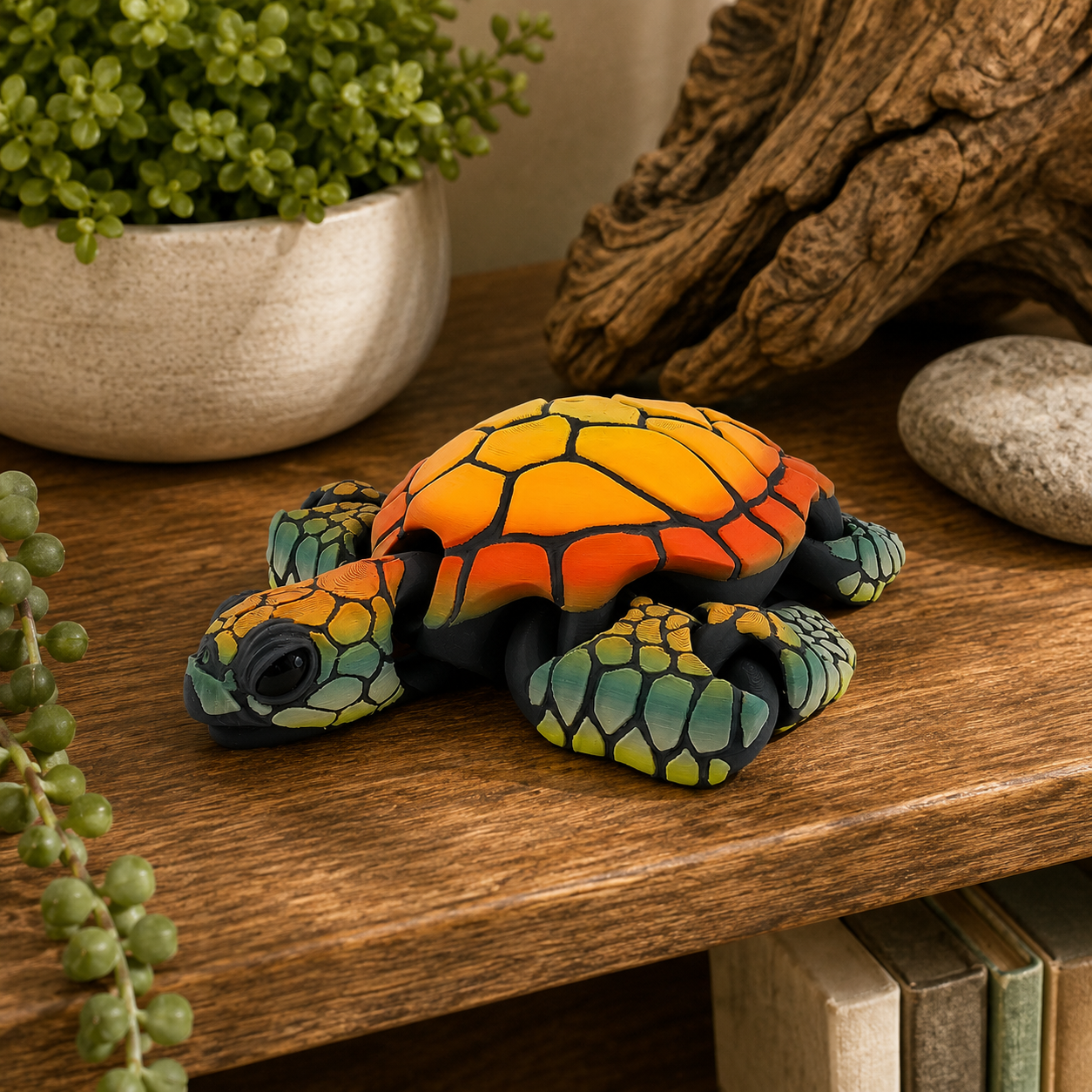 Prospect 3D -3D Printed Jumbo Sea Turtle – Coastal Ocean Decor | 9.5" x 10.5"