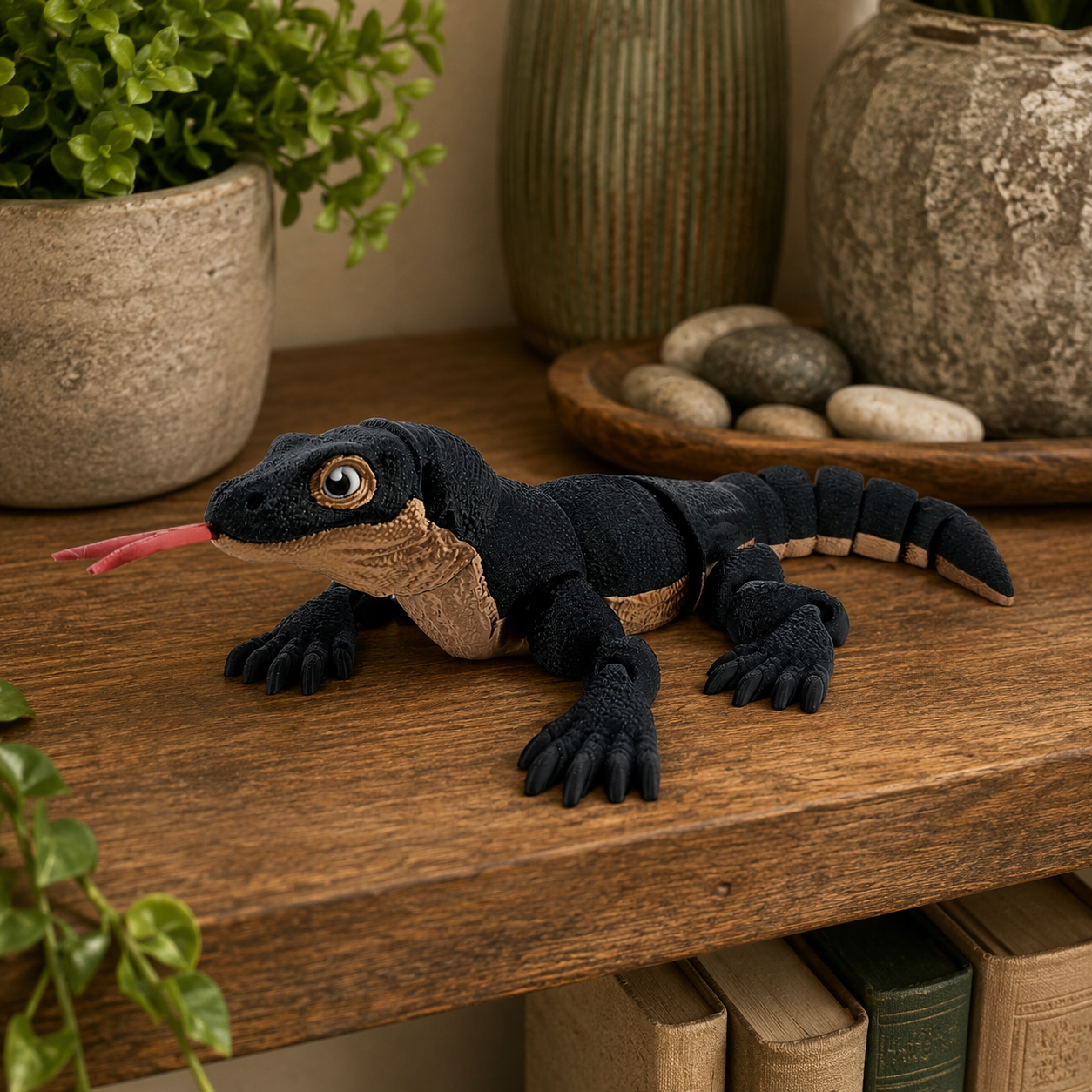 Prospect 3D - 3D Printed Komodo Dragon – Realistic Dragon Figure | 9.5" Wide x 14.5" Long