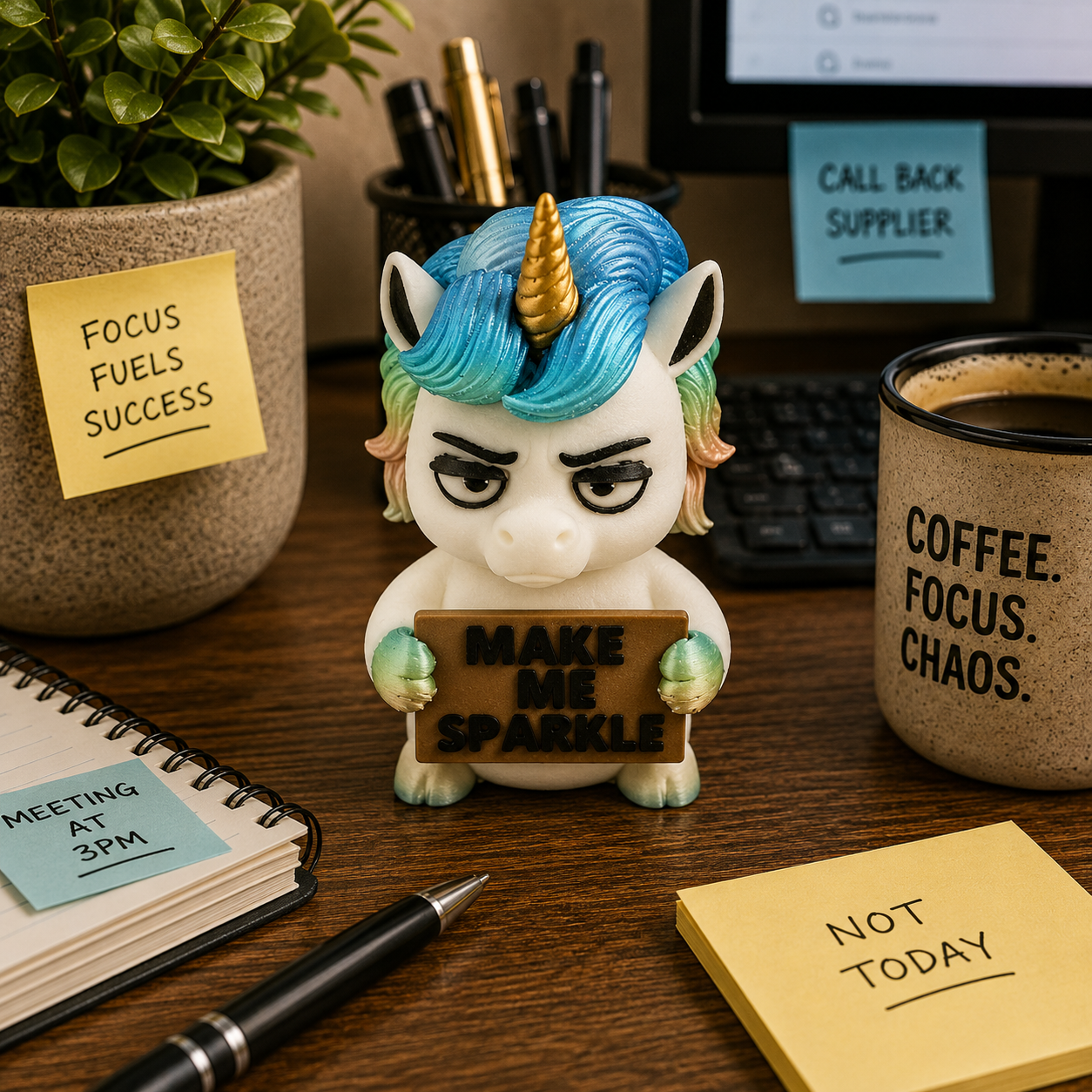 Prospect 3D - 3D Printed “Small Animals With Attitude” – Quirky Miniature Creatures for Desk, Shelf or Gifts