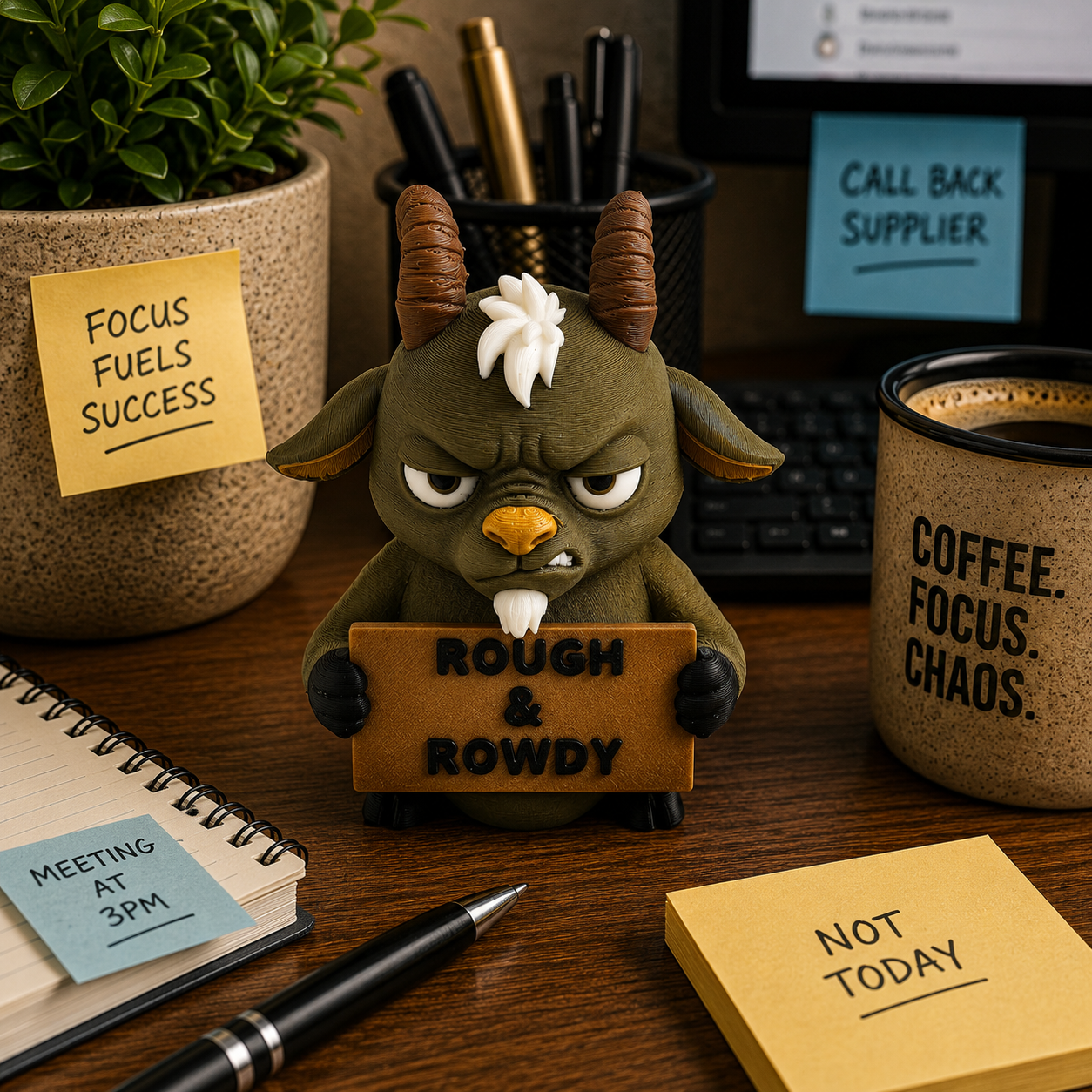 Prospect 3D - 3D Printed “Small Animals With Attitude” – Quirky Miniature Creatures for Desk, Shelf or Gifts