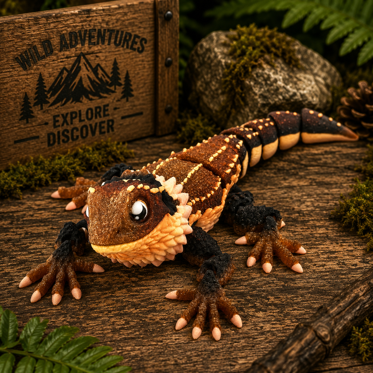 Prospect 3D - 3D Printed Lizard Babies – Adorable Bearded Dragons, Horned Lizards & More (5" Wide, 6–8" Long)