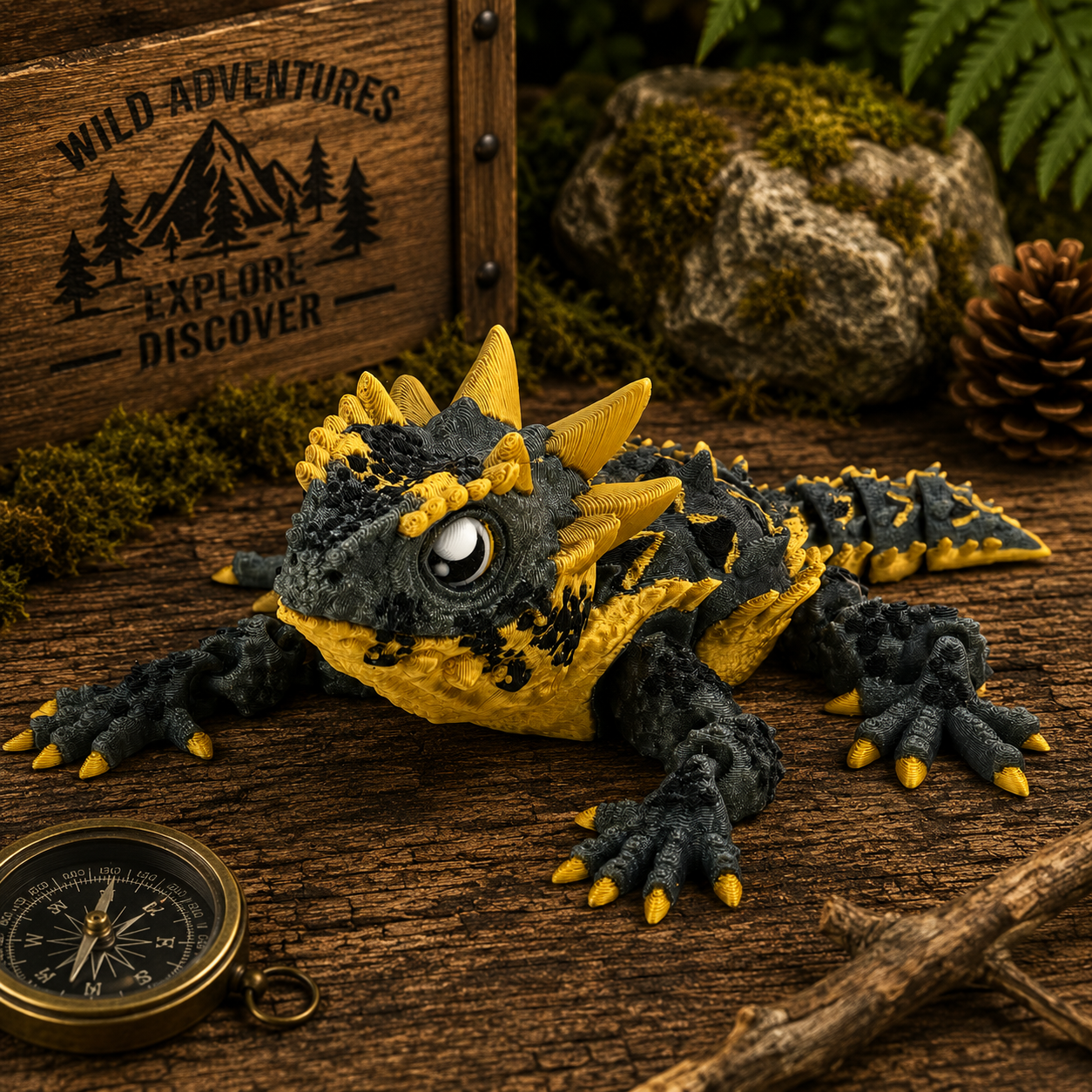 Prospect 3D - 3D Printed Lizard Babies – Adorable Bearded Dragons, Horned Lizards & More (5" Wide, 6–8" Long)