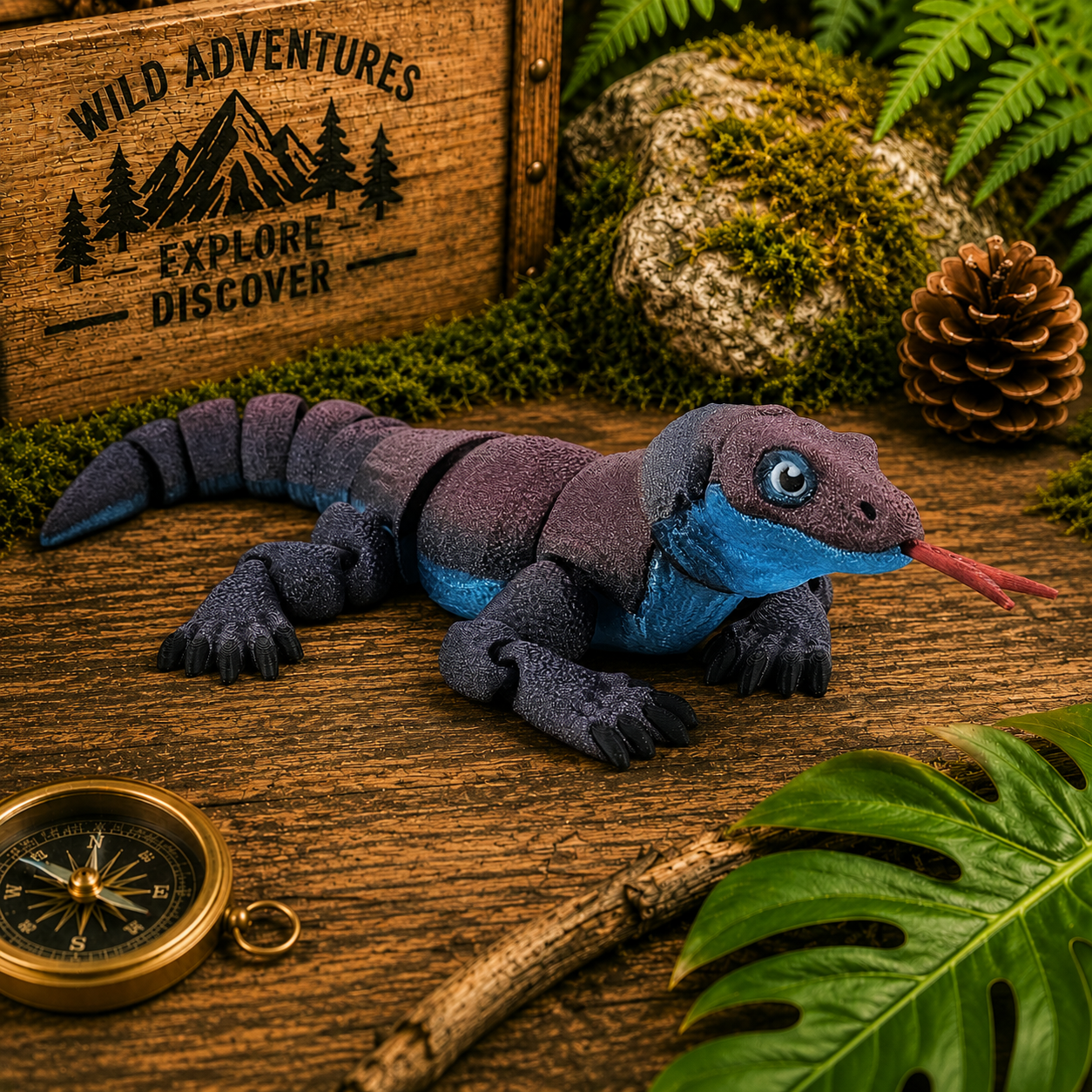 Prospect 3D - 3D Printed Lizard Babies – Adorable Bearded Dragons, Horned Lizards & More (5" Wide, 6–8" Long)