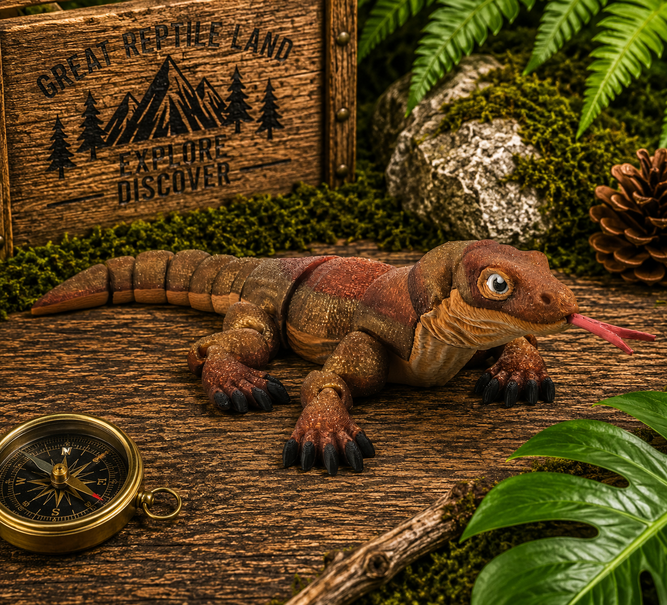 Prospect 3D - 3D Printed Lizard Babies – Adorable Bearded Dragons, Horned Lizards & More (5" Wide, 6–8" Long)