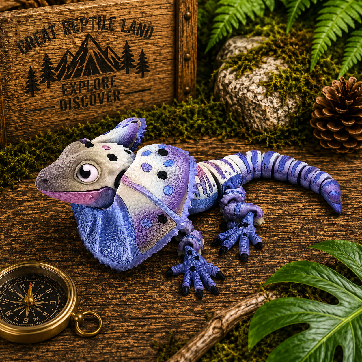 Prospect 3D - 3D Printed Lizard Babies – Adorable Bearded Dragons, Horned Lizards & More (5" Wide, 6–8" Long)