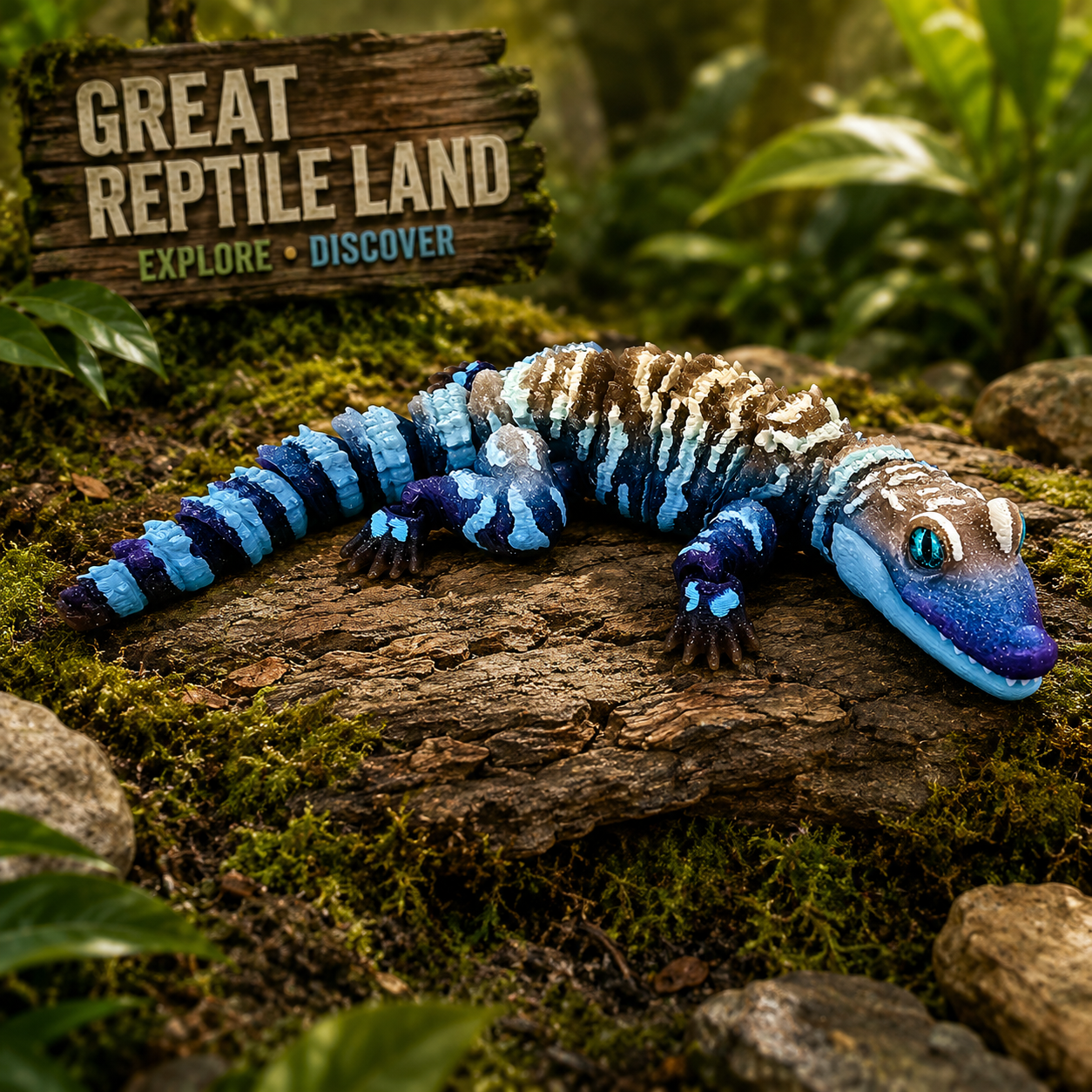 Prospect 3D - 3D Printed Alligator Figurine – 9.5" Long - Great Reptile Land