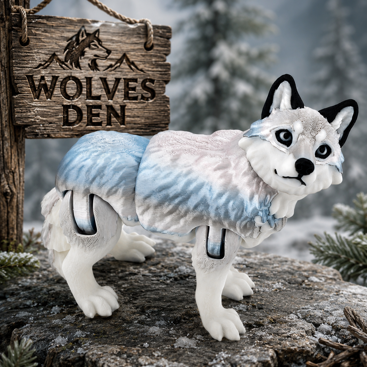 Prospect 3D - Wolves Den - Realistic Wolf -Beautiful Home Decor