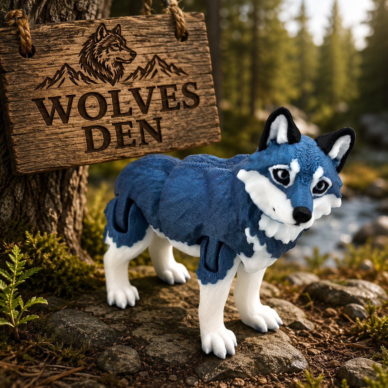 Prospect 3D - Wolves Den - Realistic Wolf -Beautiful Home Decor