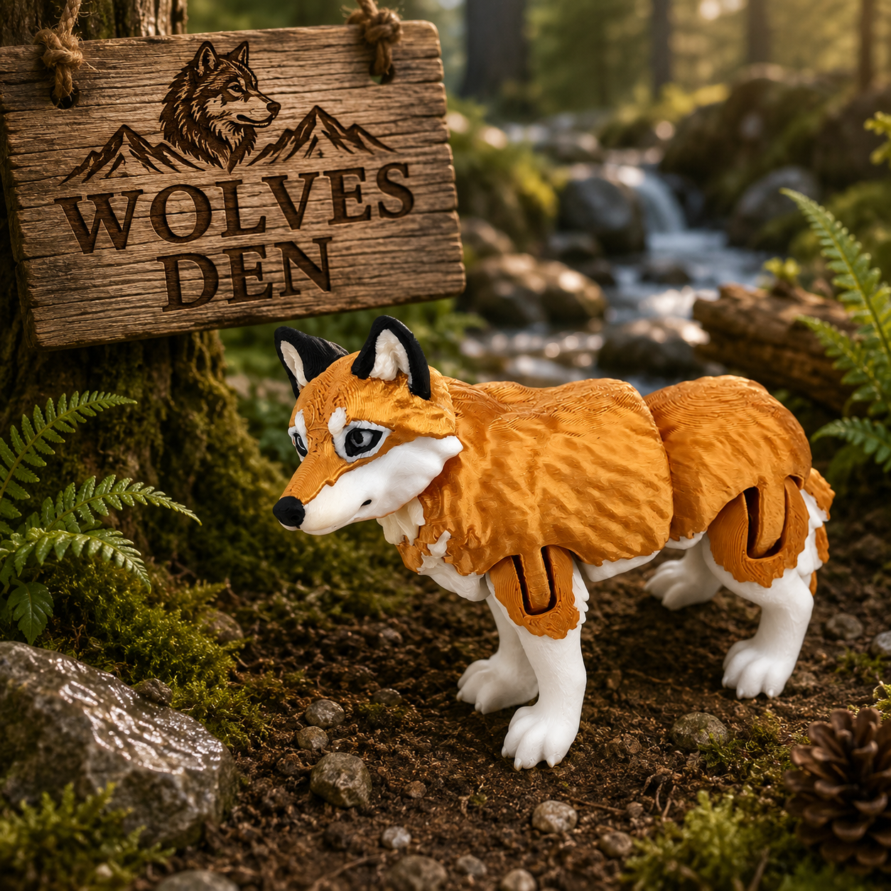Prospect 3D - Wolves Den - Realistic Wolf -Beautiful Home Decor