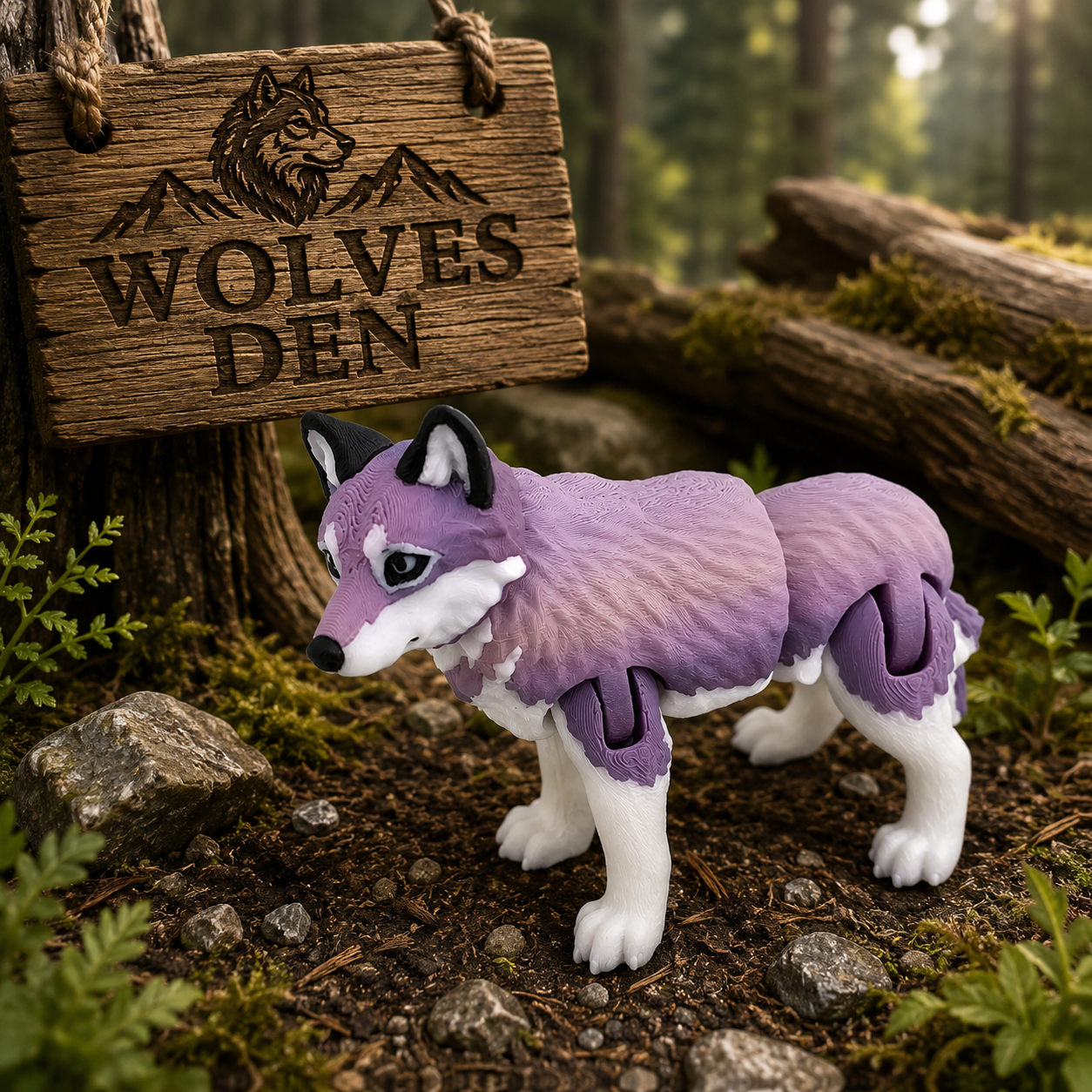 Prospect 3D - Wolves Den - Realistic Wolf -Beautiful Home Decor