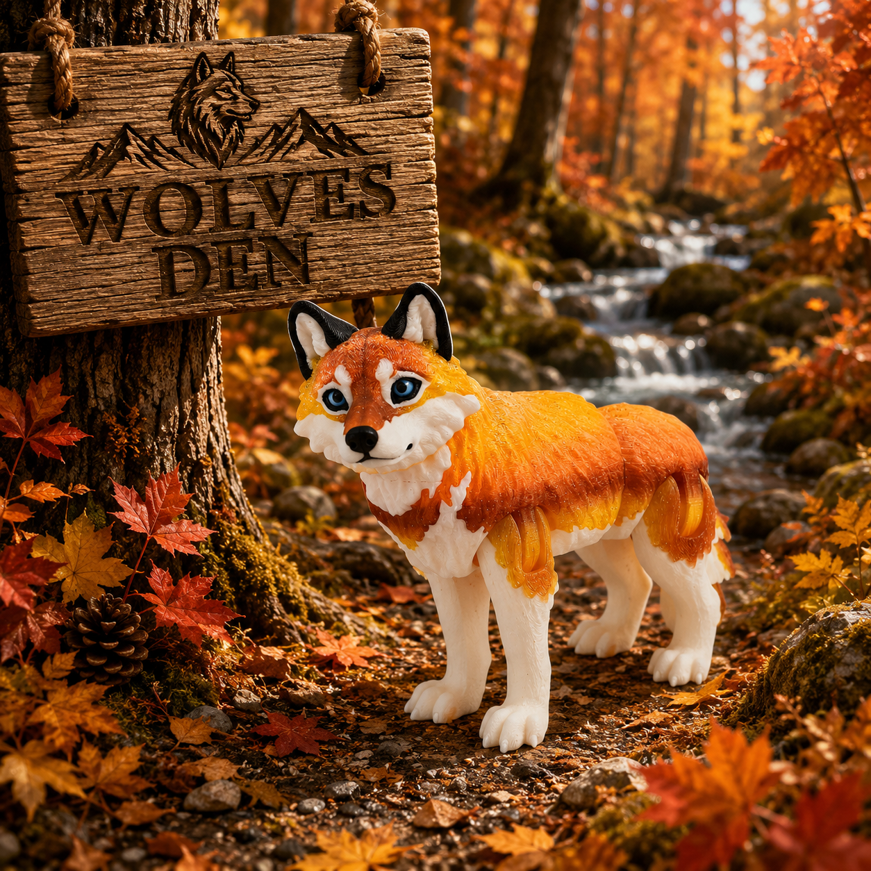 Prospect 3D - Wolves Den - Realistic Wolf -Beautiful Home Decor