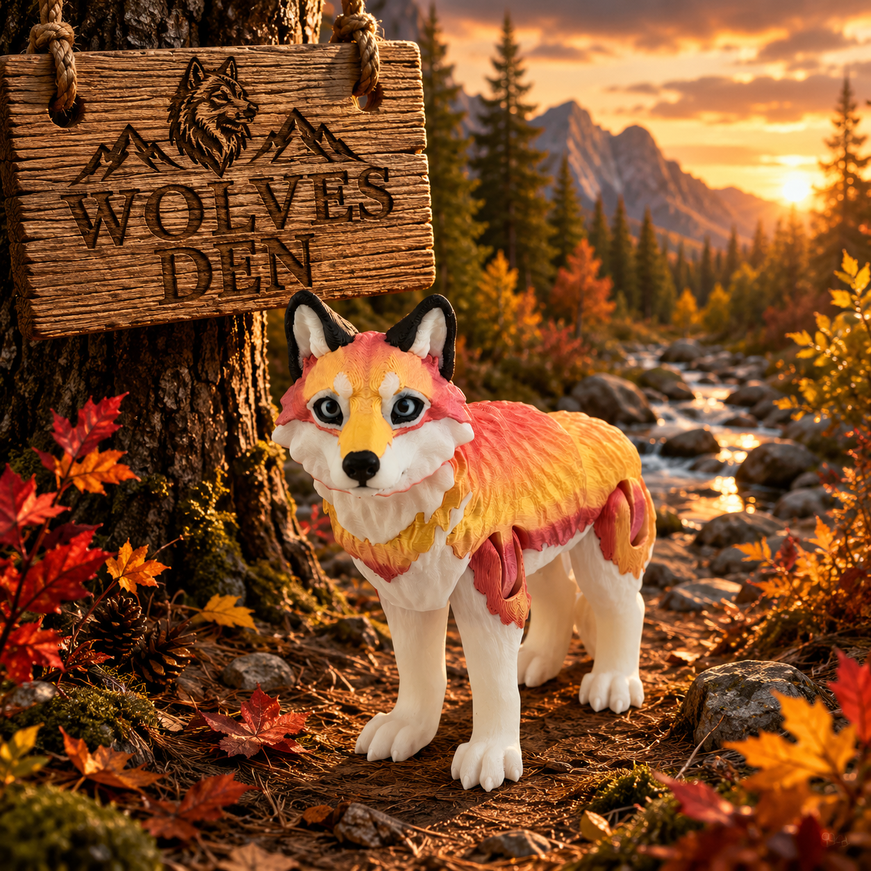 Prospect 3D - Wolves Den - Realistic Wolf -Beautiful Home Decor