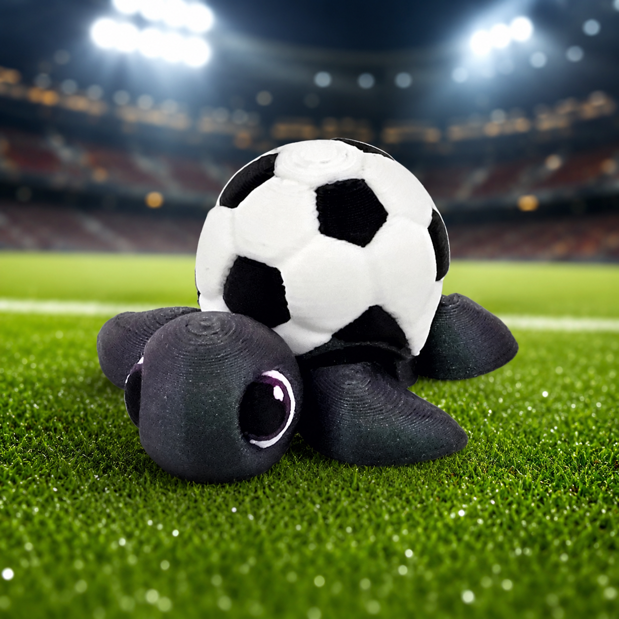 Prospect 3D - Sports Theme Mini Sea Turtle – 3D Printed – Baseball, Basketball, Soccer, Hockey - Sea Turtle Island Collection