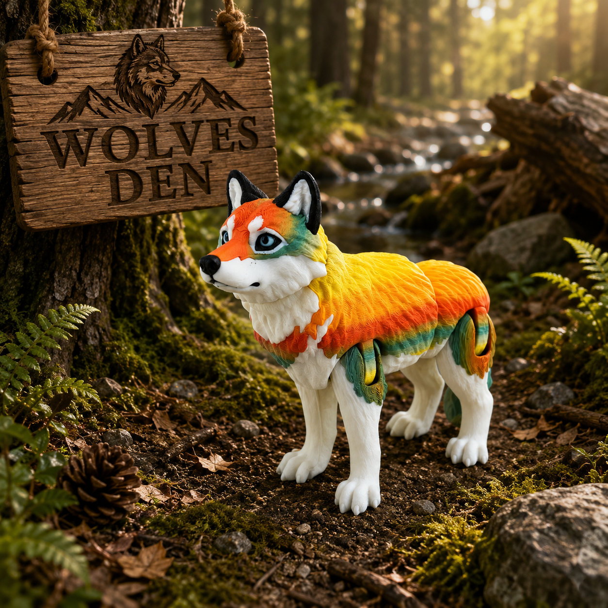 Prospect 3D - Wolves Den - Realistic Wolf -Beautiful Home Decor