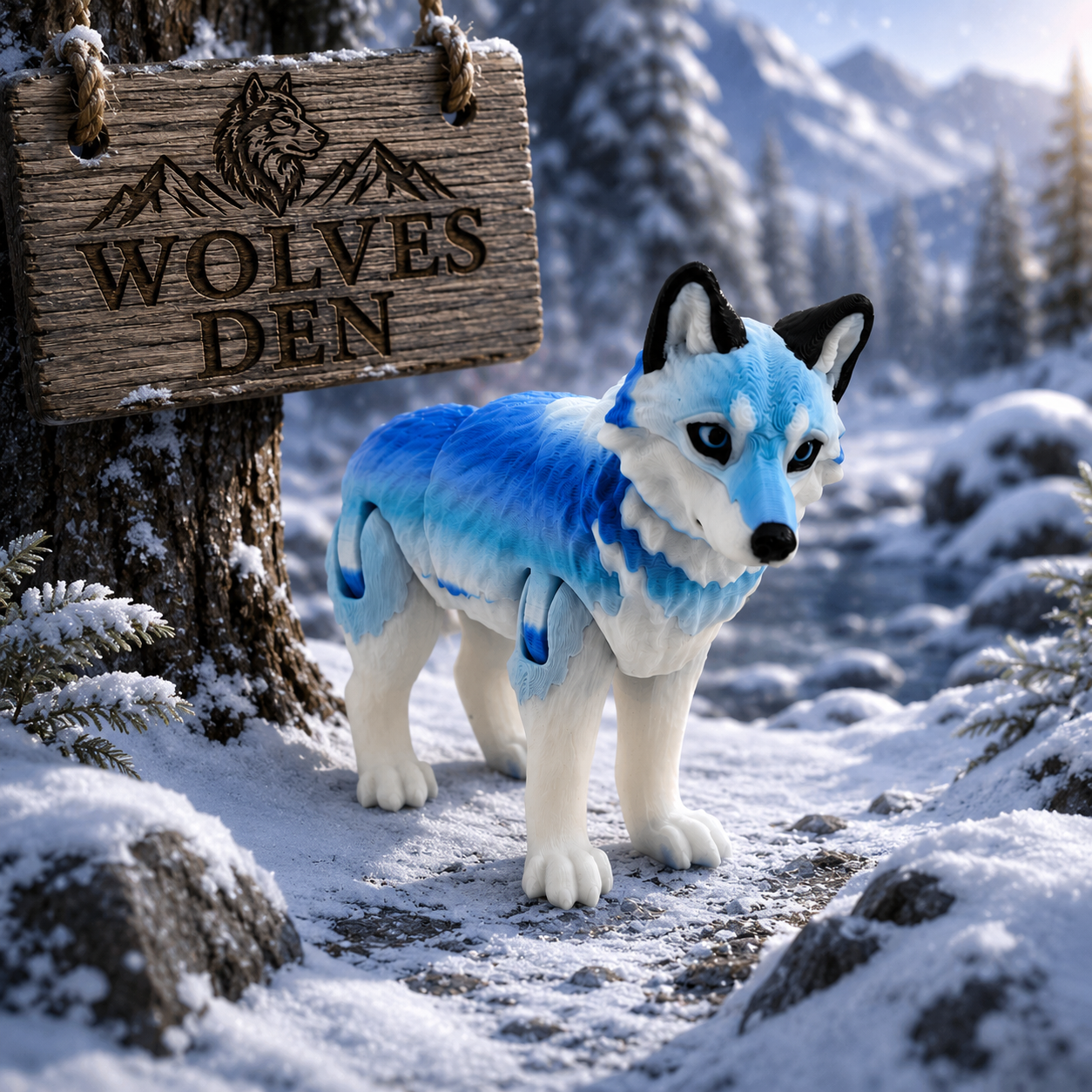 Prospect 3D - Wolves Den - Realistic Wolf -Beautiful Home Decor