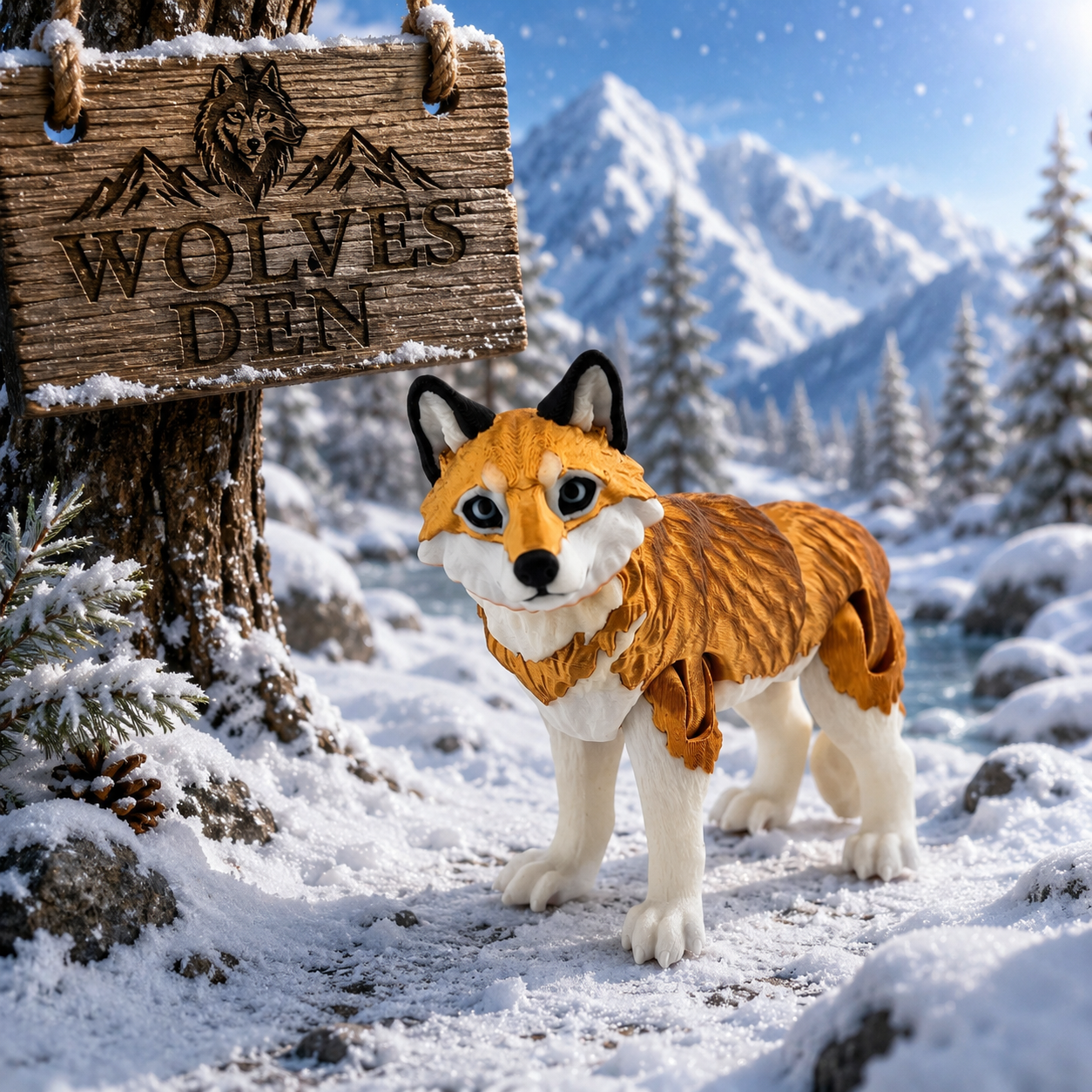 Prospect 3D - Wolves Den - Realistic Wolf -Beautiful Home Decor