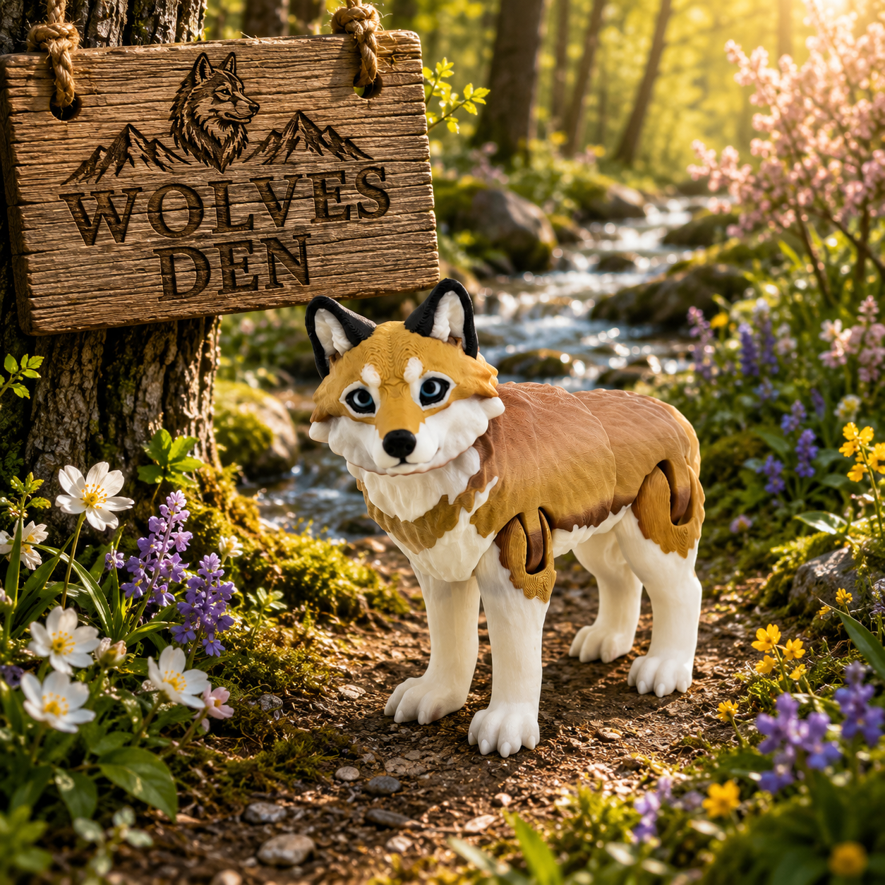 Prospect 3D - Wolves Den - Realistic Wolf -Beautiful Home Decor
