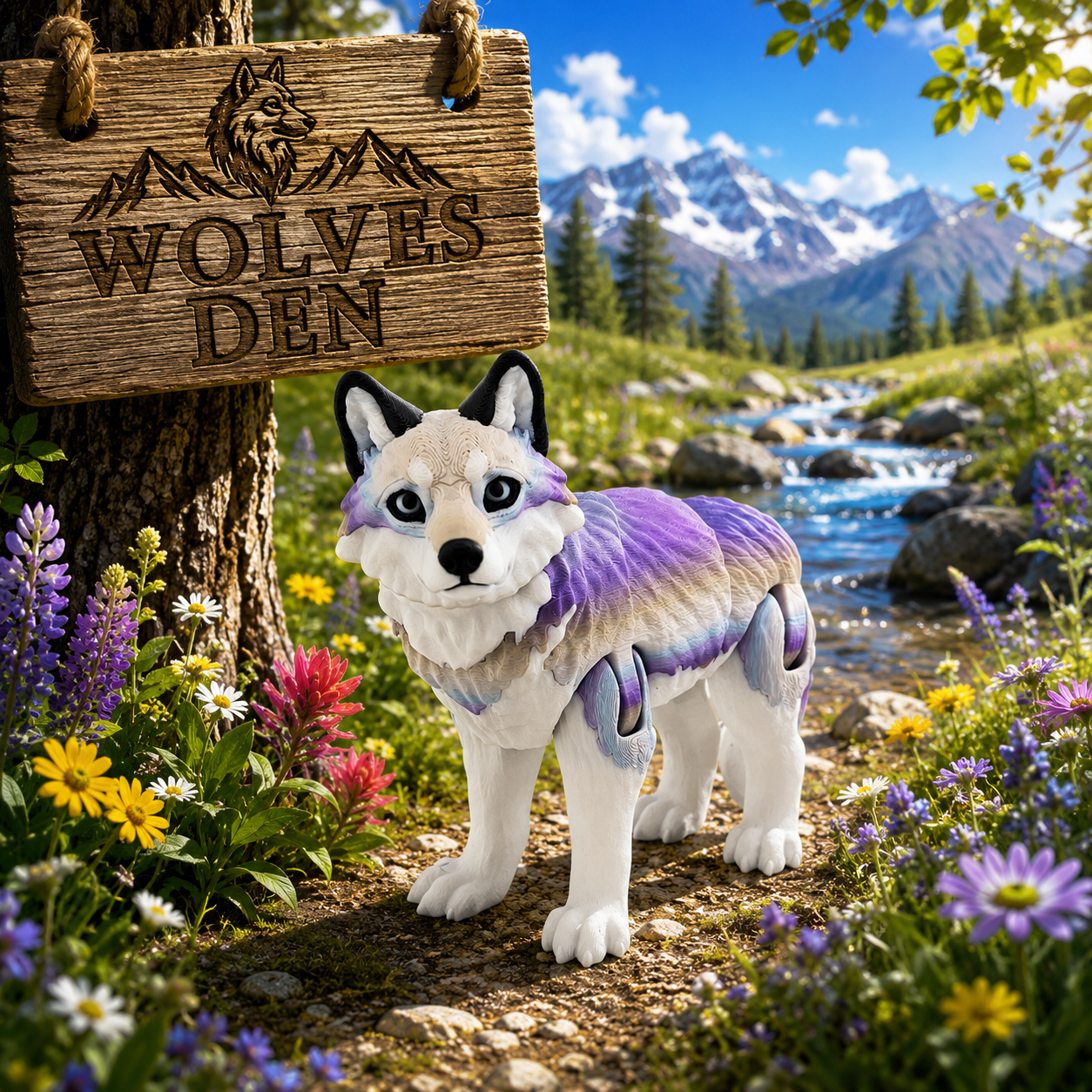 Prospect 3D - Wolves Den - Realistic Wolf -Beautiful Home Decor