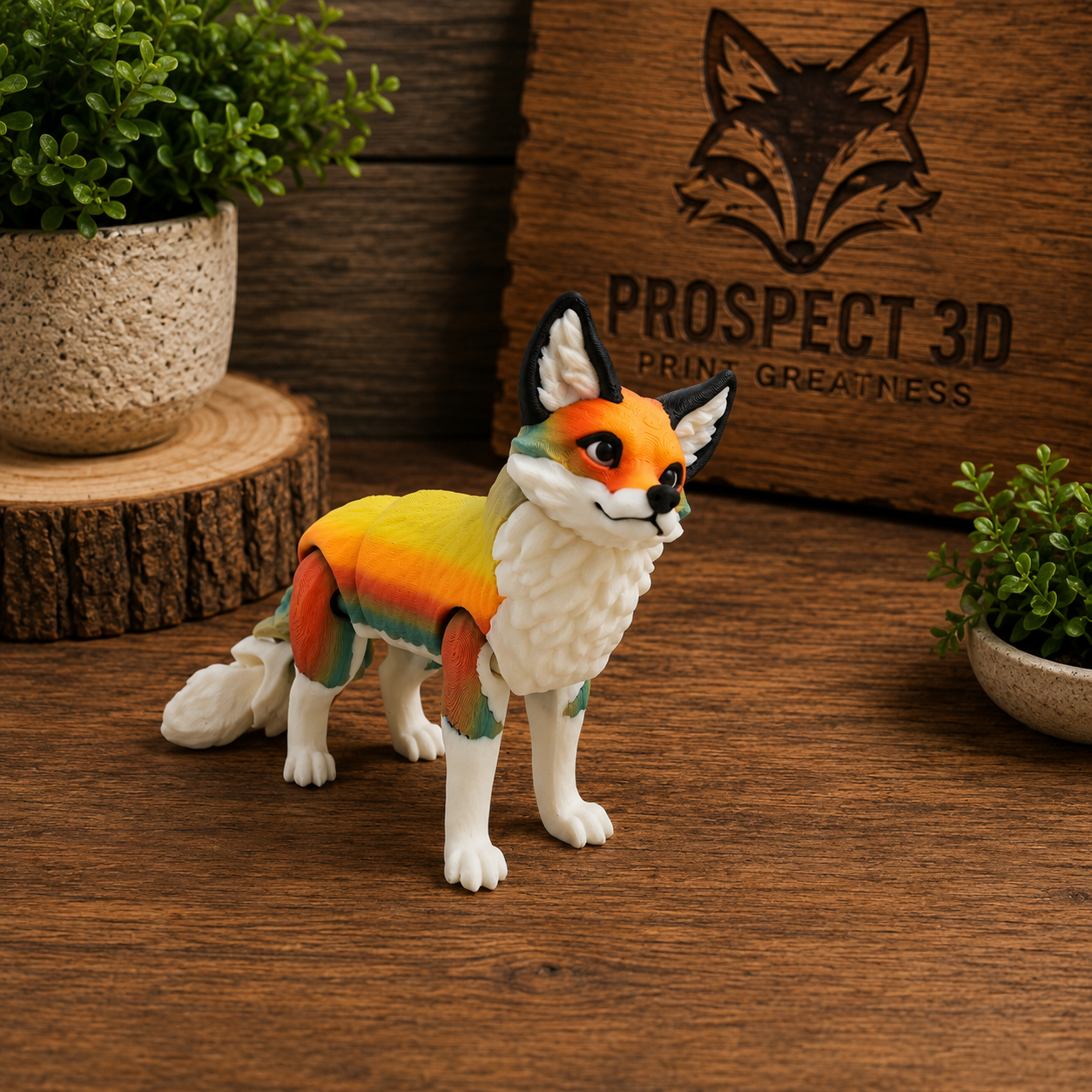 Prospect 3D - Wolves Den - Realistic Fox - Beautiful Home Décor