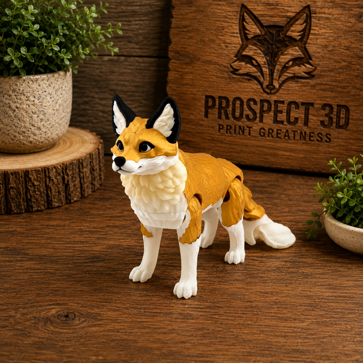 Prospect 3D - Wolves Den - Realistic Fox - Beautiful Home Décor