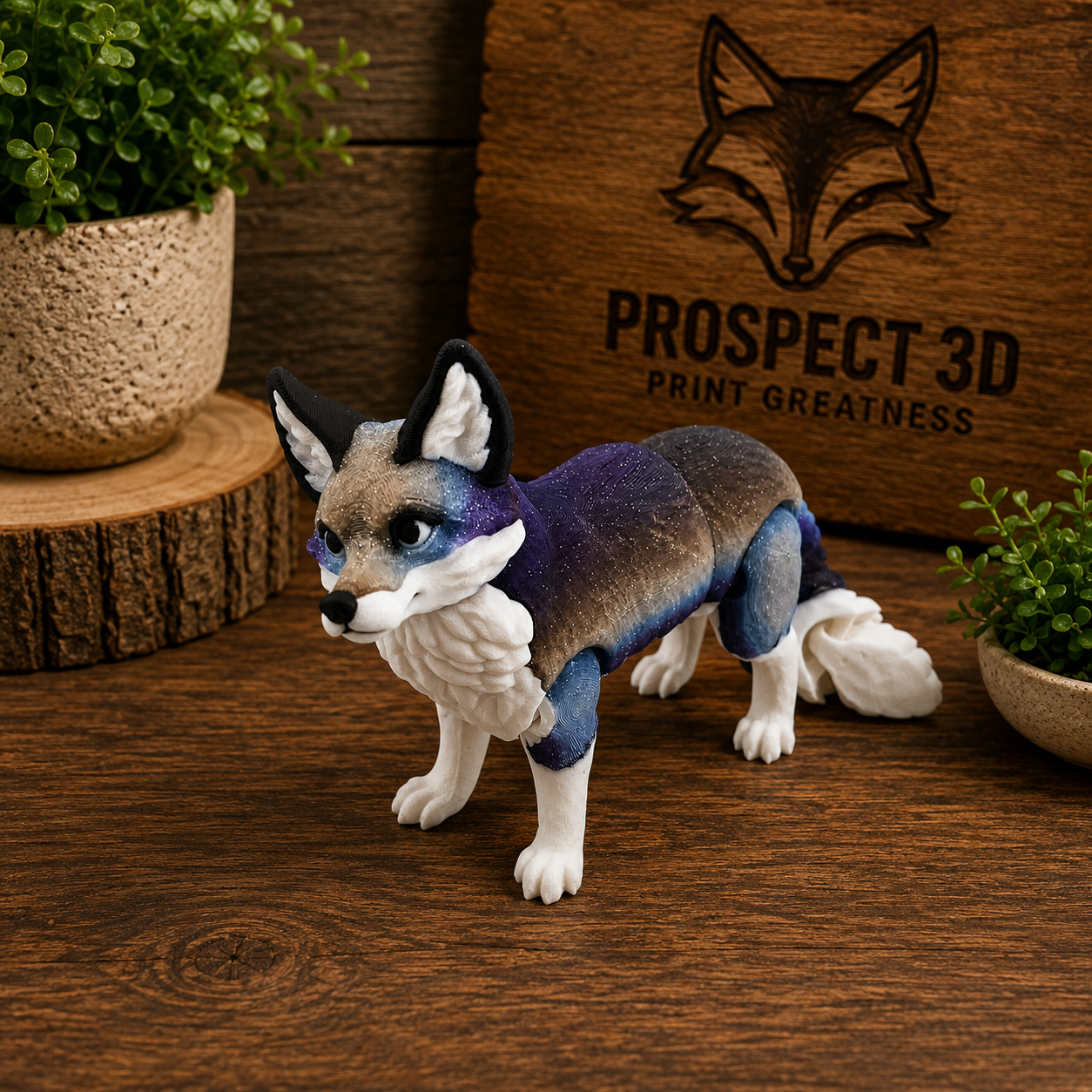 Prospect 3D - Wolves Den - Realistic Fox - Beautiful Home Décor