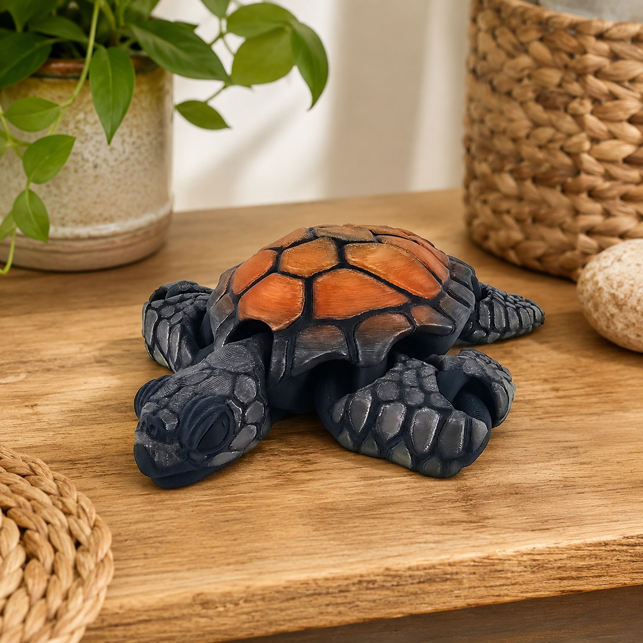Prospect 3D -3D Printed Jumbo Sea Turtle – Coastal Ocean Decor | 9.5" x 10.5"