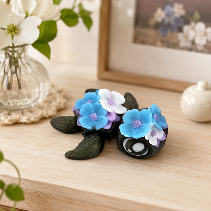 Prospect 3D - Flower Theme Mini Sea Turtle – 3D Printed Figurine (2") - Sea Turtle Island