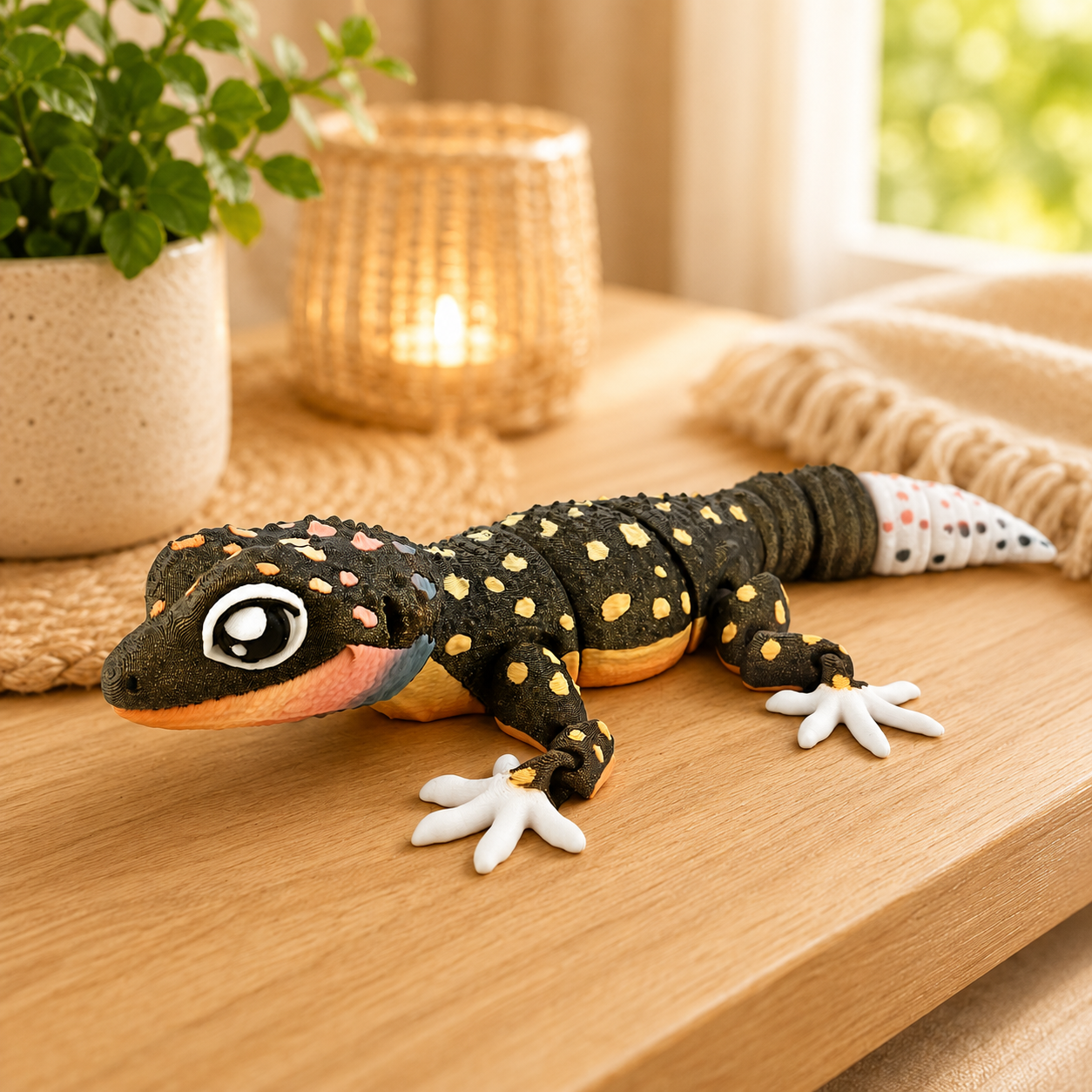 Prospect 3D - 3D Printed Gecko Decor – 9" Articulated Lizard Figure - Great Reptile Land