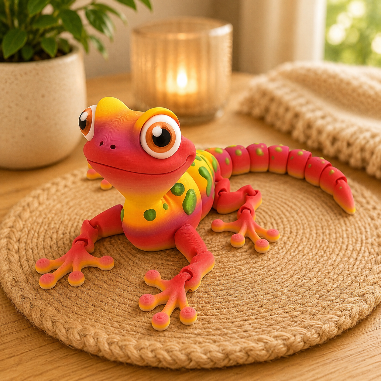 Prospect 3D - 3D Printed Gecko Decor – 9" Articulated Lizard Figure - Great Reptile Land