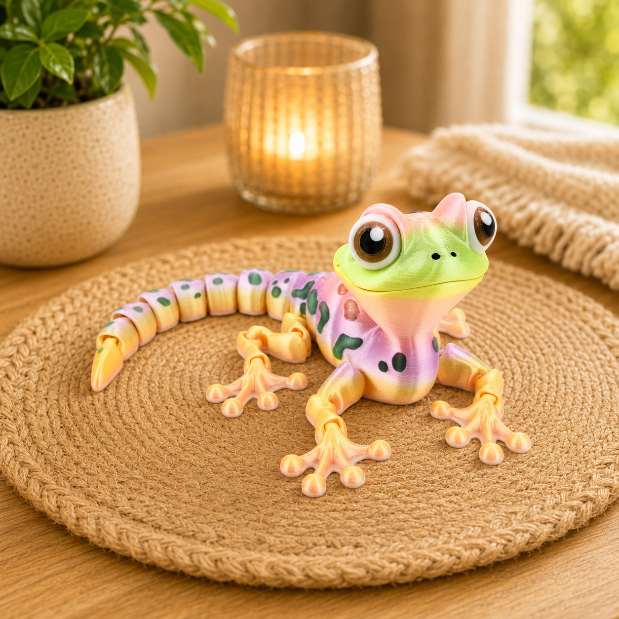 Prospect 3D - 3D Printed Gecko Decor – 9" Articulated Lizard Figure - Great Reptile Land