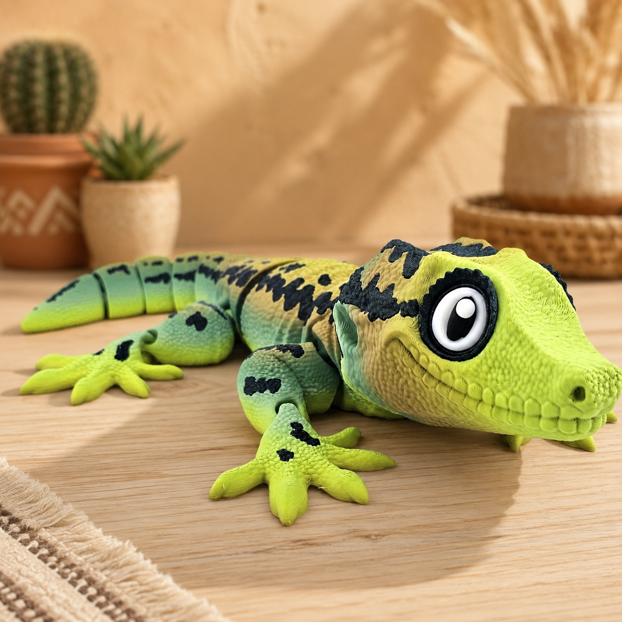 Prospect 3D - 3D Printed Gecko Decor – 9" Articulated Lizard Figure - Great Reptile Land