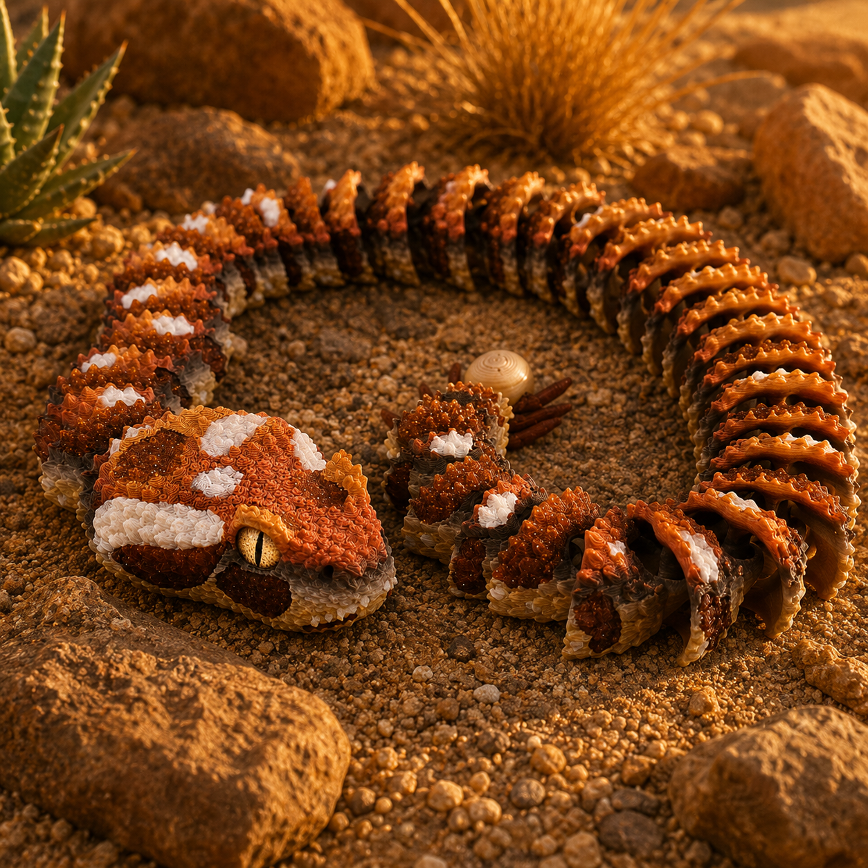 Prospect 3D - 3D Printed Realistic Snakes – 24"–30" Poseable Reptile Models (King Cobra, Copperhead, Horned Viper, Gaboon Viper &amp; More)