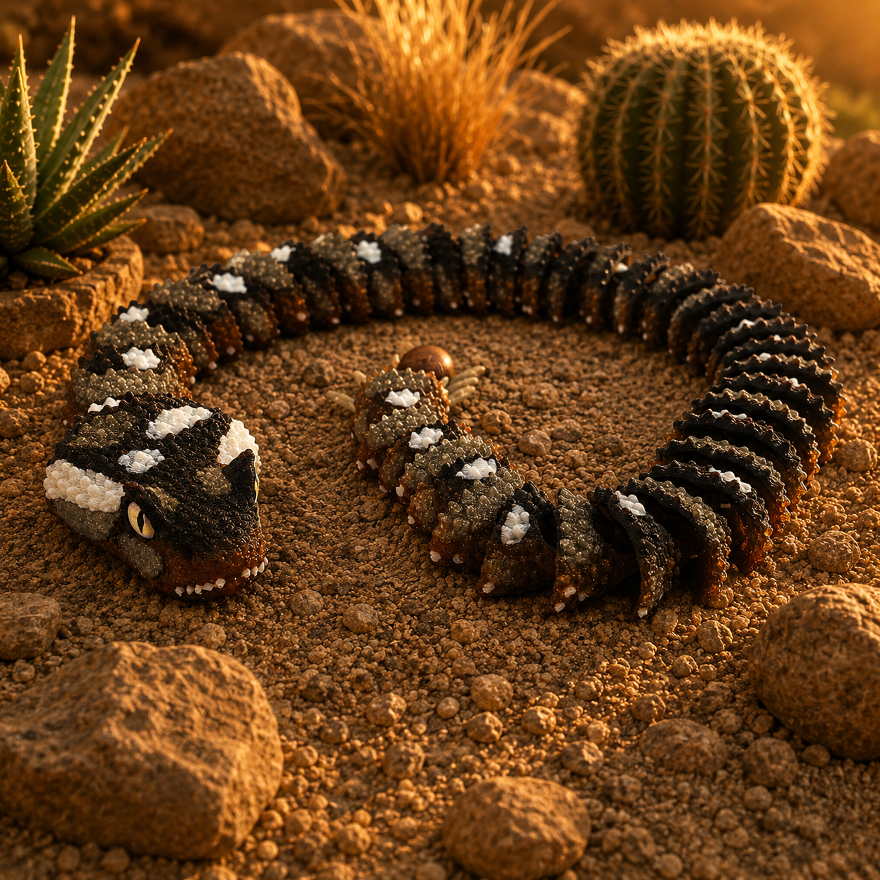 Prospect 3D - 3D Printed Realistic Snakes – 24"–30" Poseable Reptile Models (King Cobra, Copperhead, Horned Viper, Gaboon Viper &amp; More)