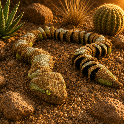 Prospect 3D - 3D Printed Realistic Snakes – 24"–30" Poseable Reptile Models (King Cobra, Copperhead, Horned Viper, Gaboon Viper &amp; More)