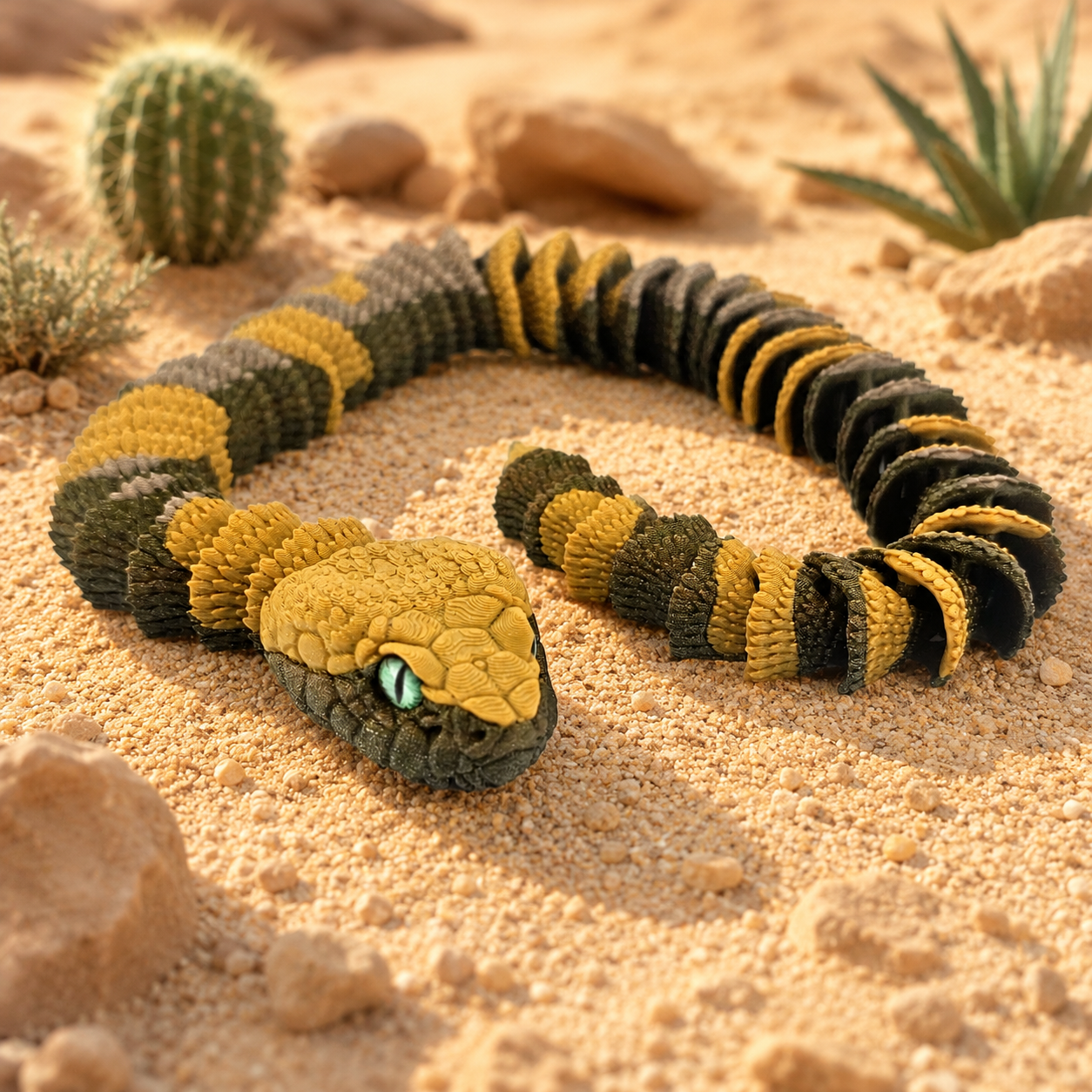 Prospect 3D - 3D Printed Realistic Snakes – 24"–30" Poseable Reptile Models (King Cobra, Copperhead, Horned Viper, Gaboon Viper &amp; More)