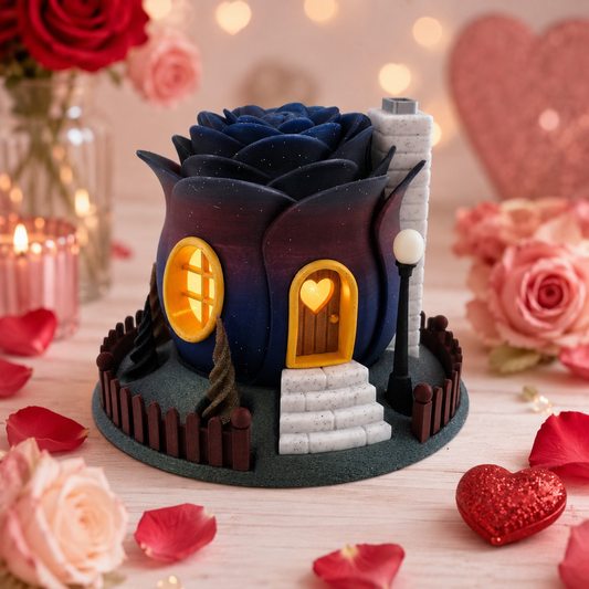 Prospect 3D - 3D Printed Romantic Fairy Houses – Miniature Rose &amp; Heart Cottages for Enchanted Decor