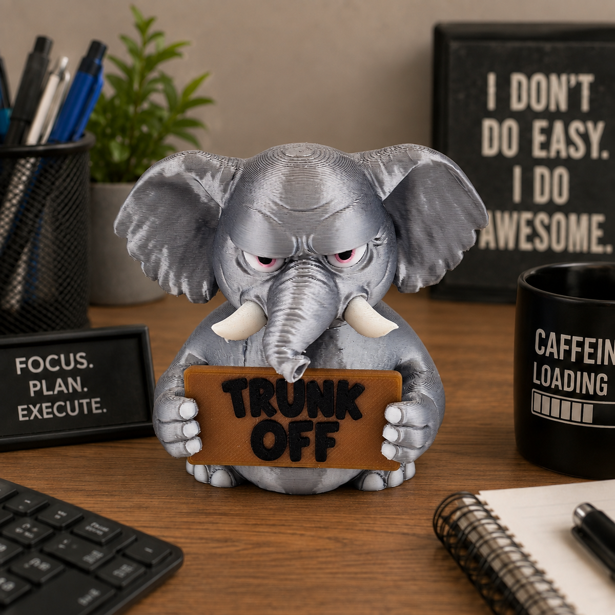Prospect 3D - 3D Printed “Small Animals With Attitude” – Quirky Miniature Creatures for Desk, Shelf or Gifts
