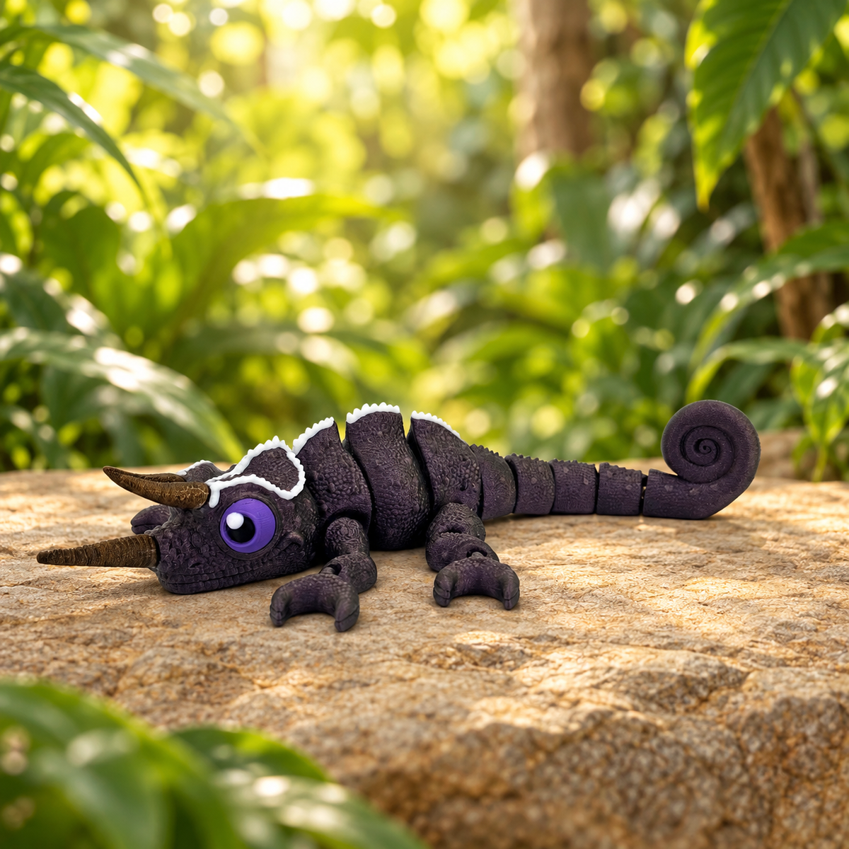 Articulated Chameleon – 10.5–13 Inch 3D-Printed Animal