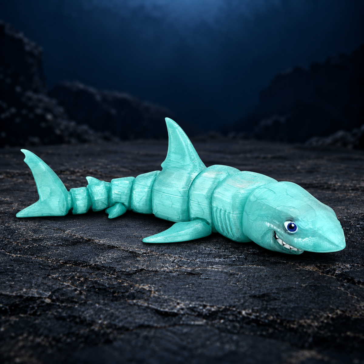 Prospect 3D - 3D Printed Shark Figurines – Great White & Hammerhead | 3" x 10.5" Ocean Decor